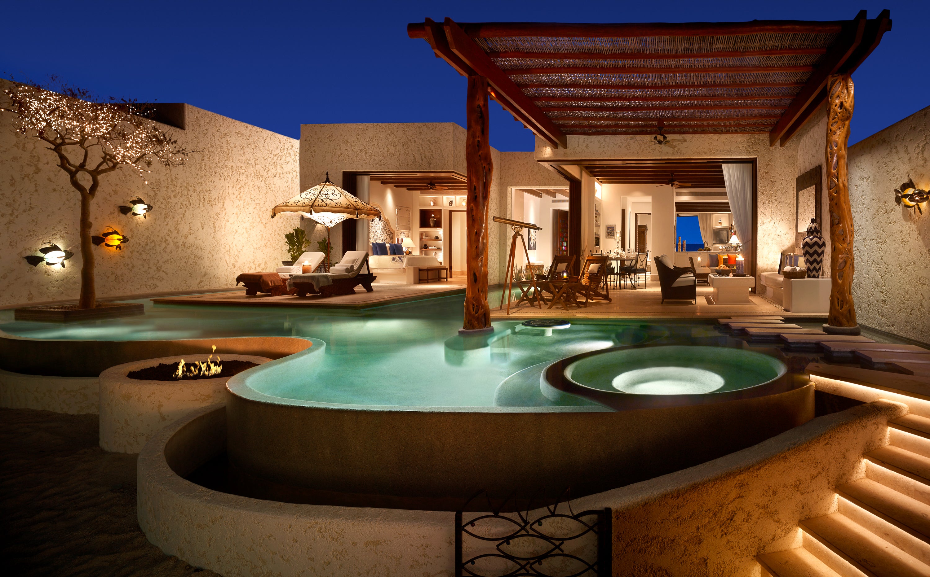 Villas come with private pools