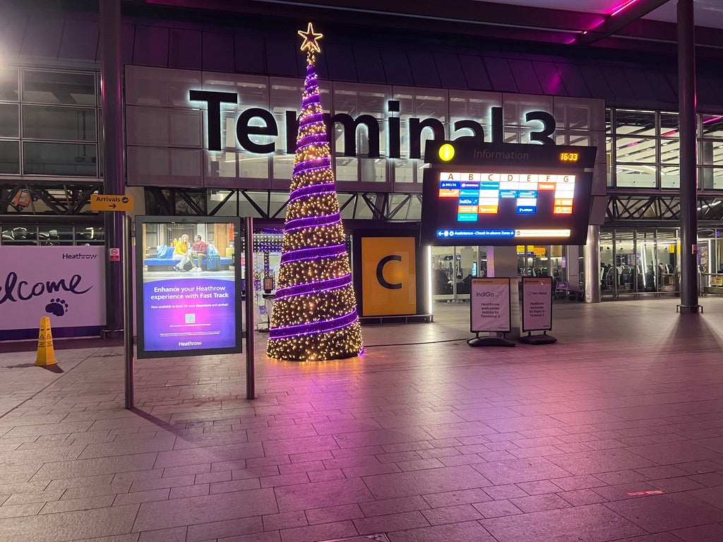 Season's greetings from Heathrow this week