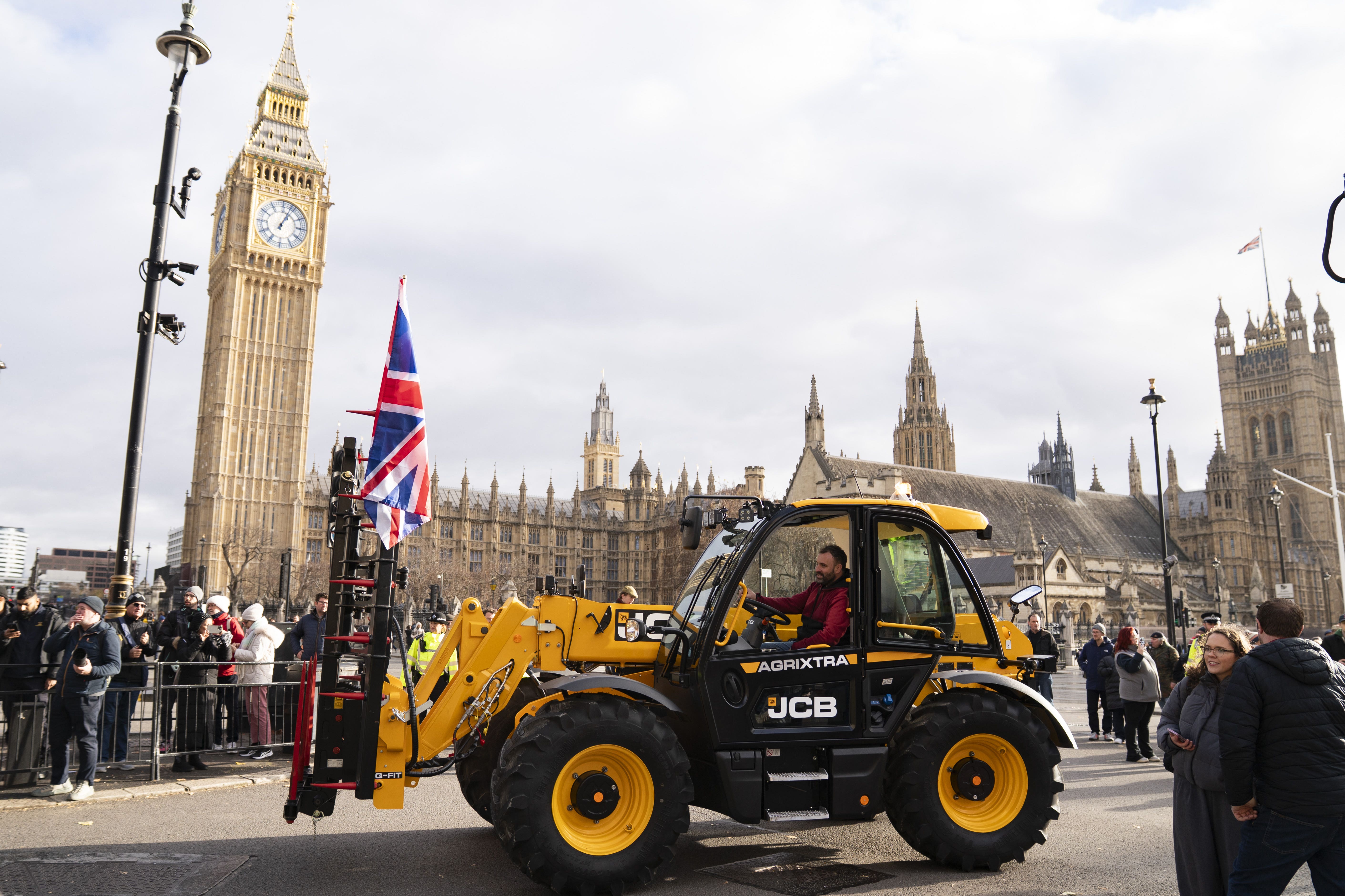 Farmers have protested in Westminster over the changes to inheritance tax rules in the Budget