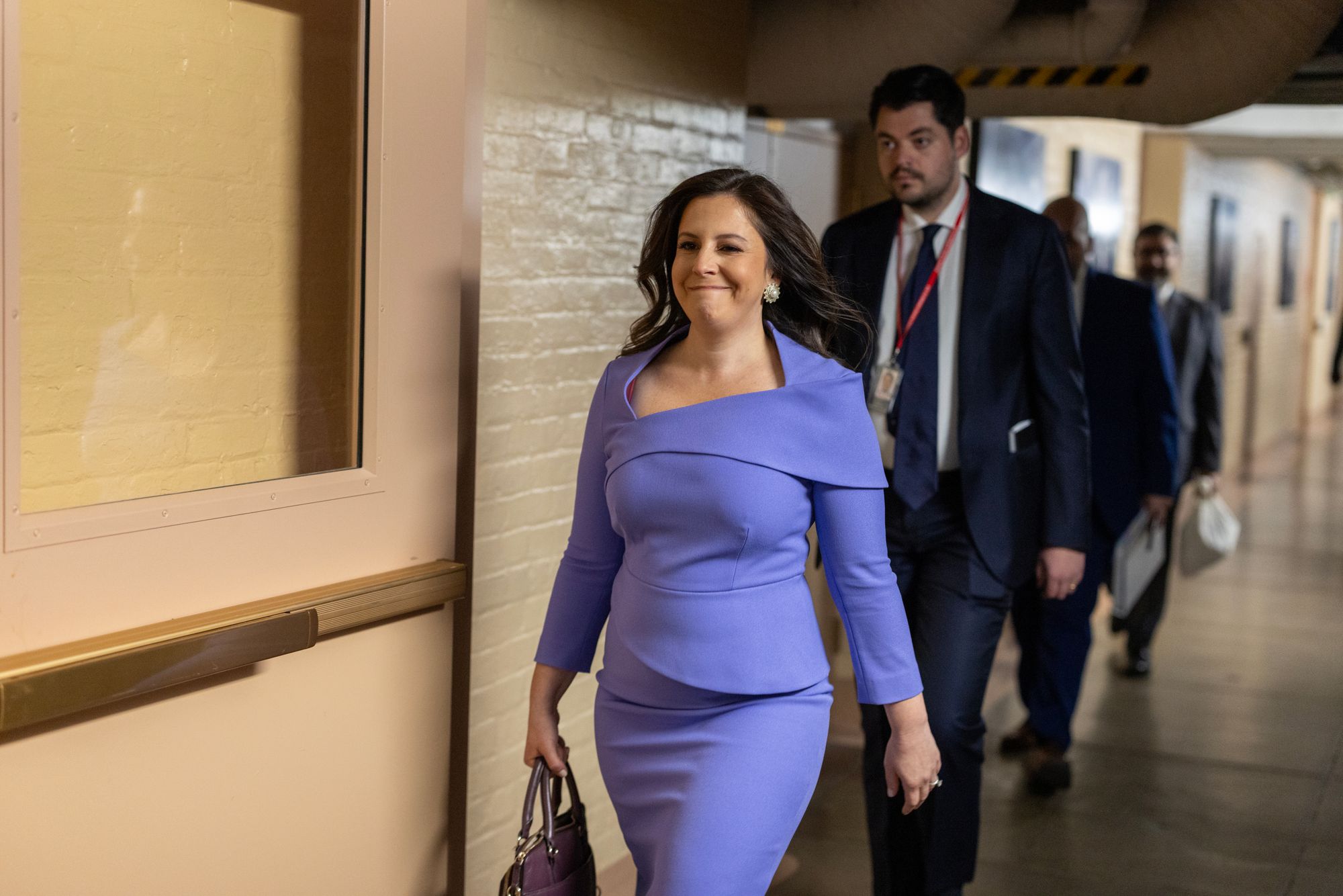 Rep. Elise Stefanik, a Trump ally, managed to get her provision back into a defense bill after publicly insulting Speaker Mike Johnson