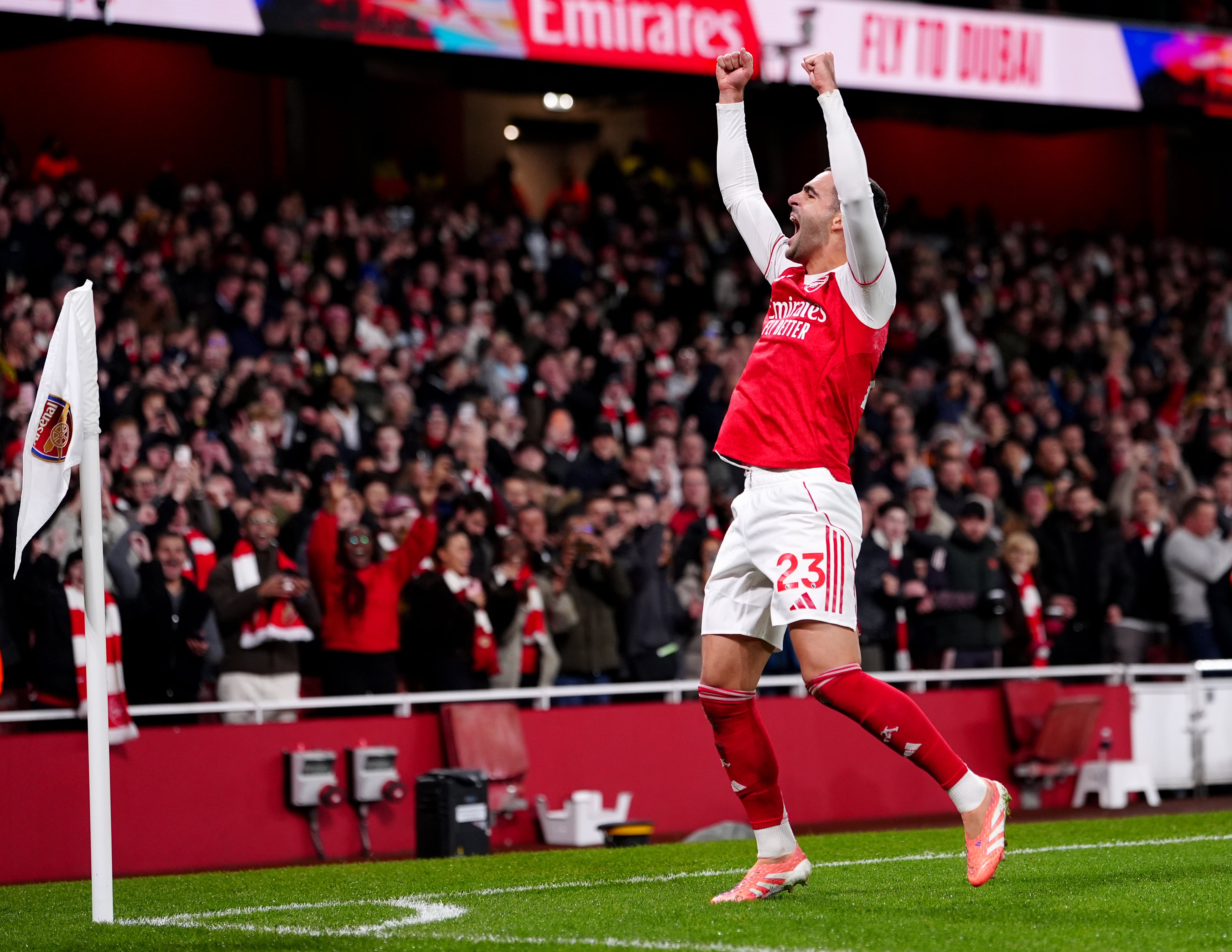 Mikel Merino scored again for Arsenal (Bradley Collyer/PA)
