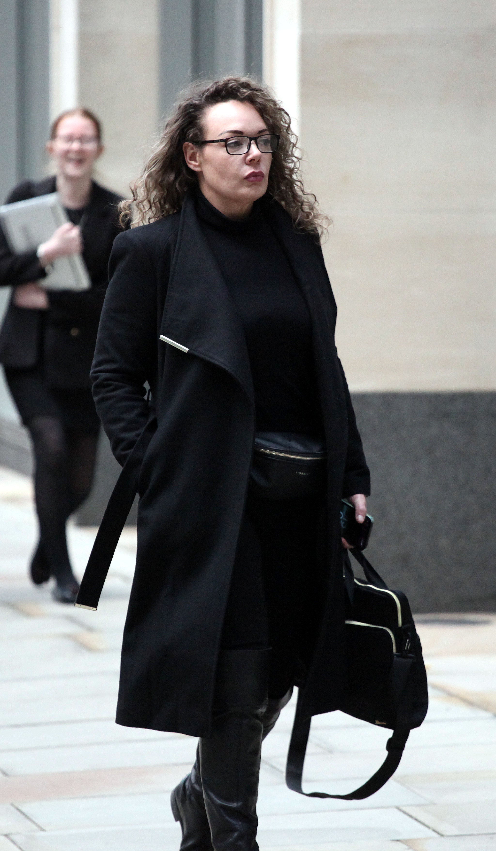 Emma McDaniel outside London’s High Court during a will fight with her stepmother