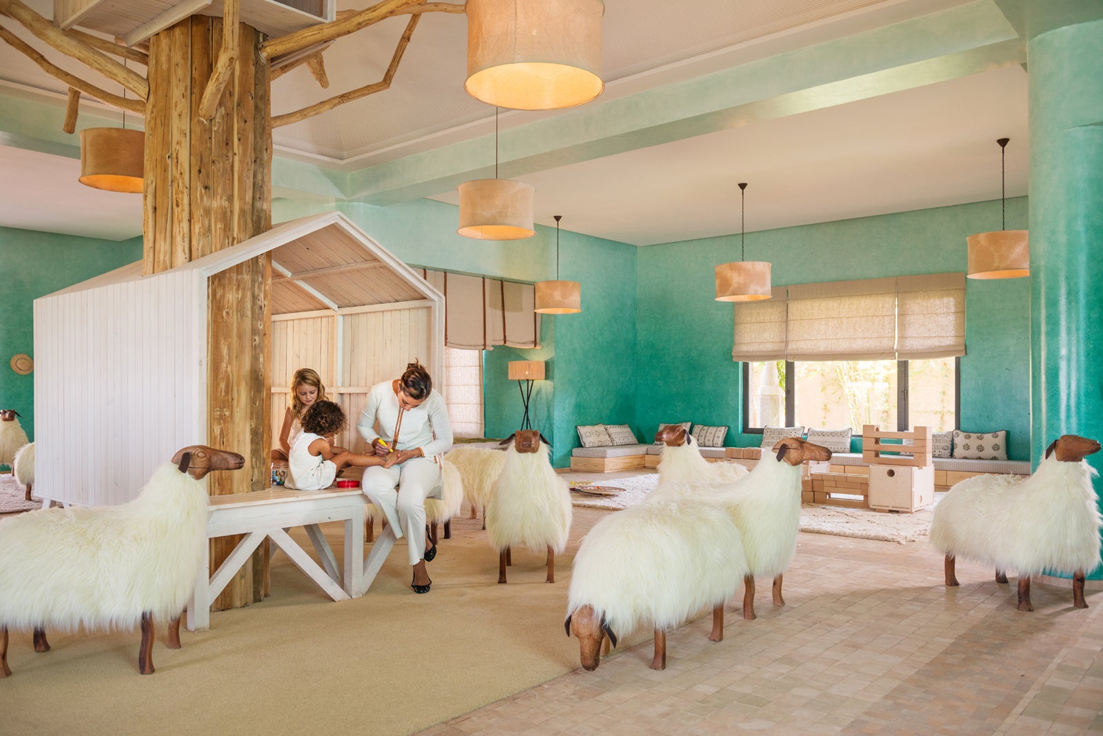 The kids’ club at the Fairmont Royal Palm Marrakech
