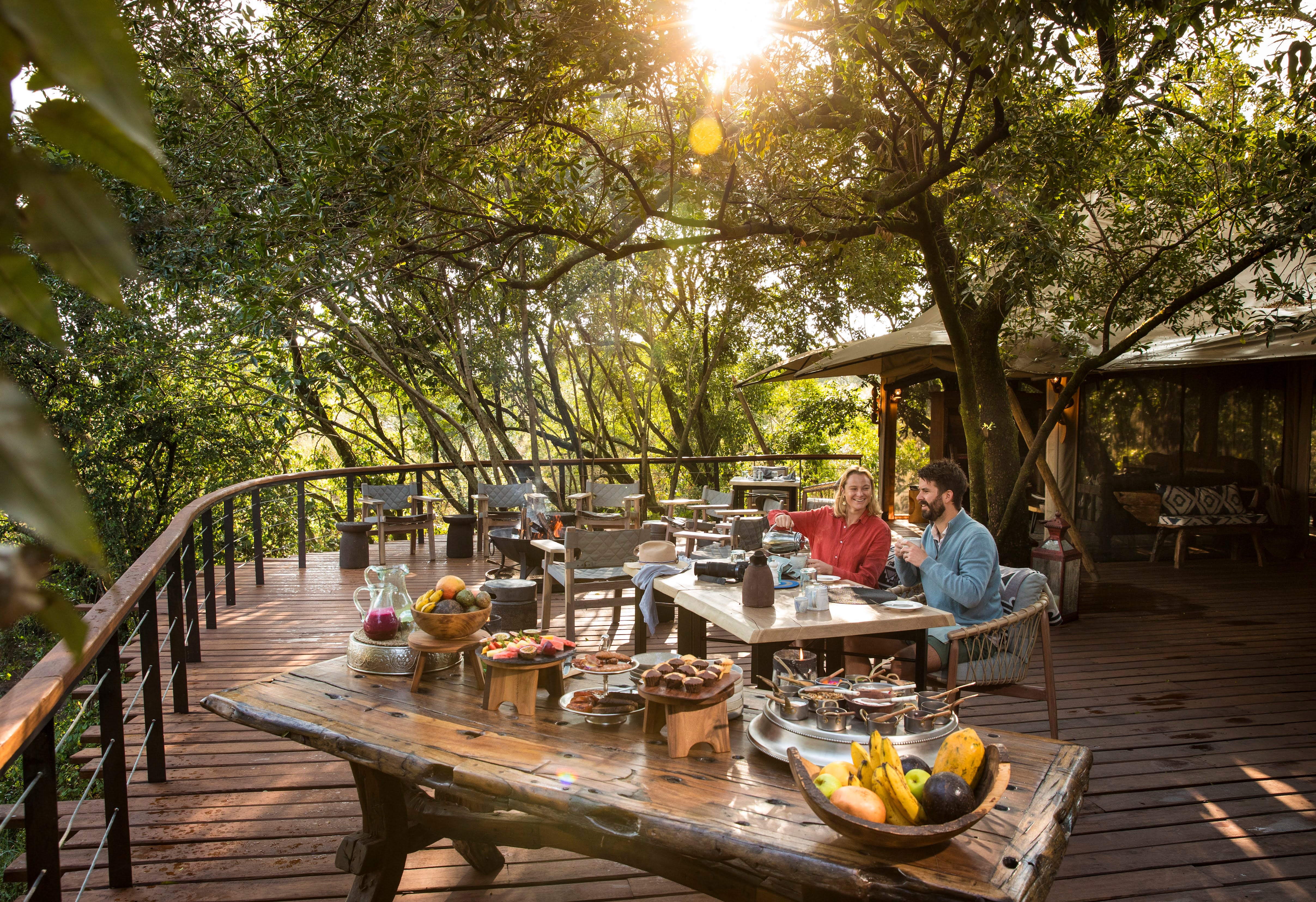 Seasonal and organic food is served at every meal