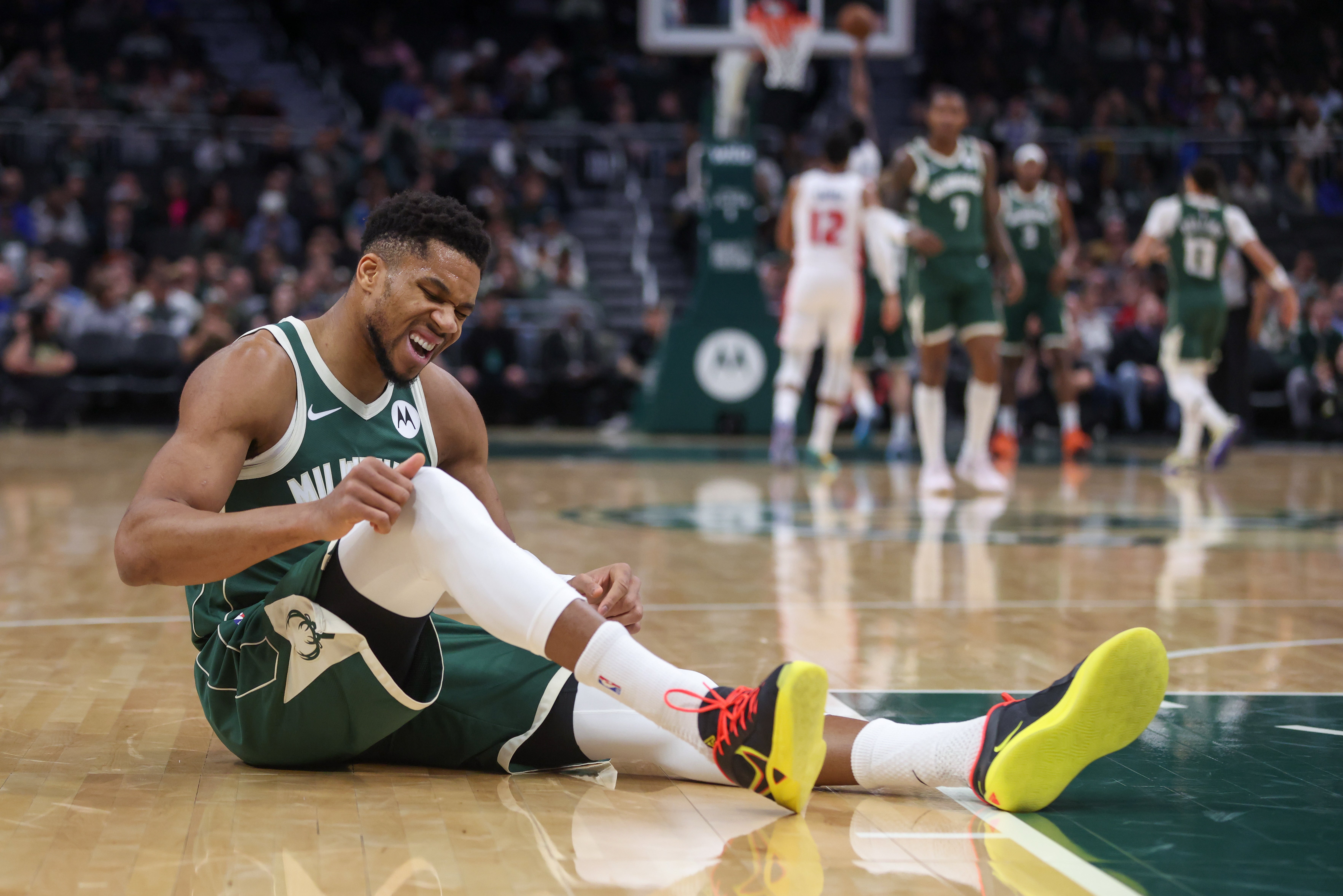 Giannis Antetokounmpo is currently sidelined with a calf injury