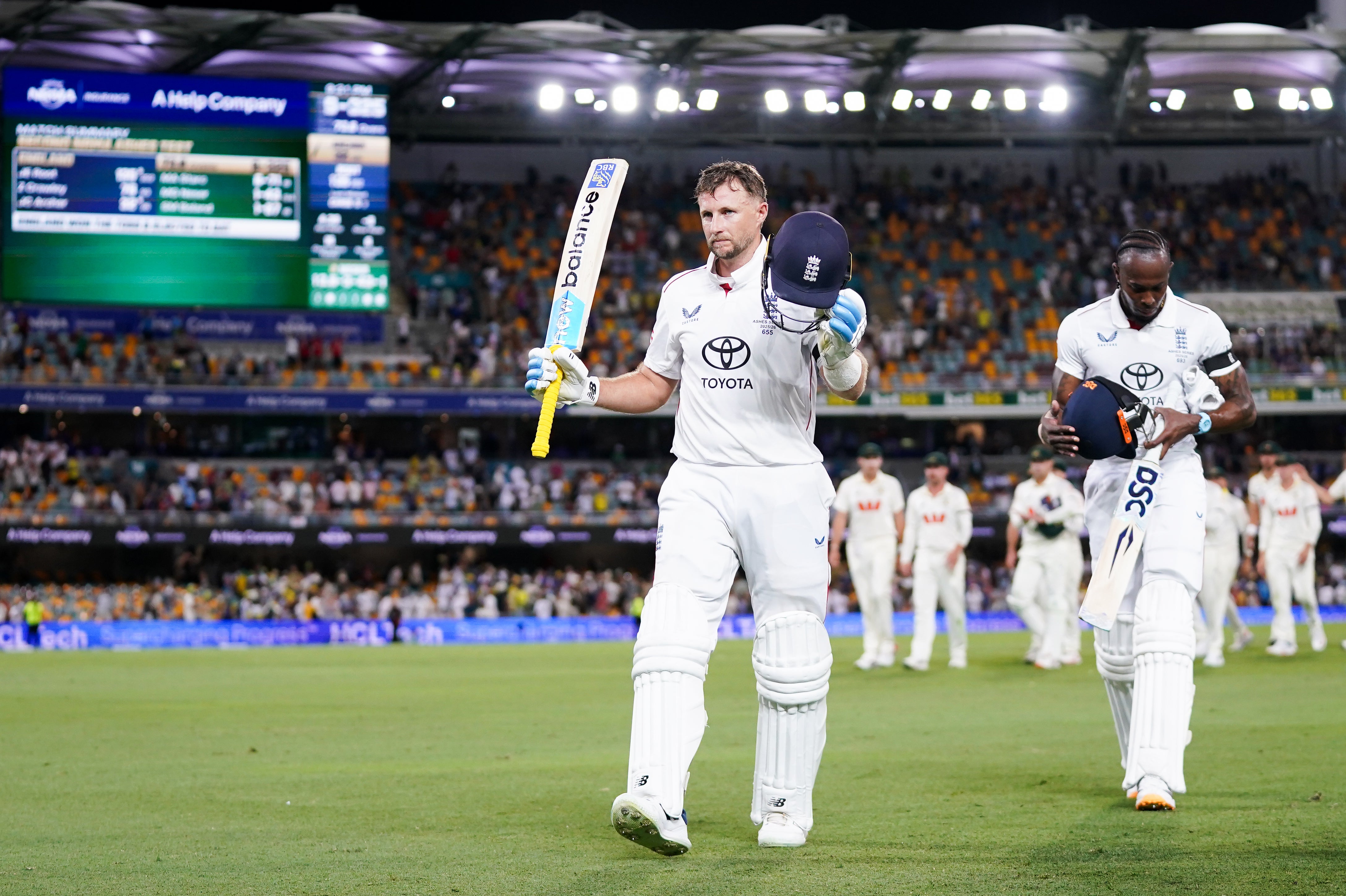 Joe Root scored his first century in Australia on Thursday