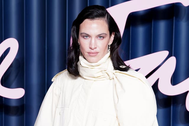 Alexa Chung is one of many celebrities sporting the shade head-to-toe (Ian West/PA)