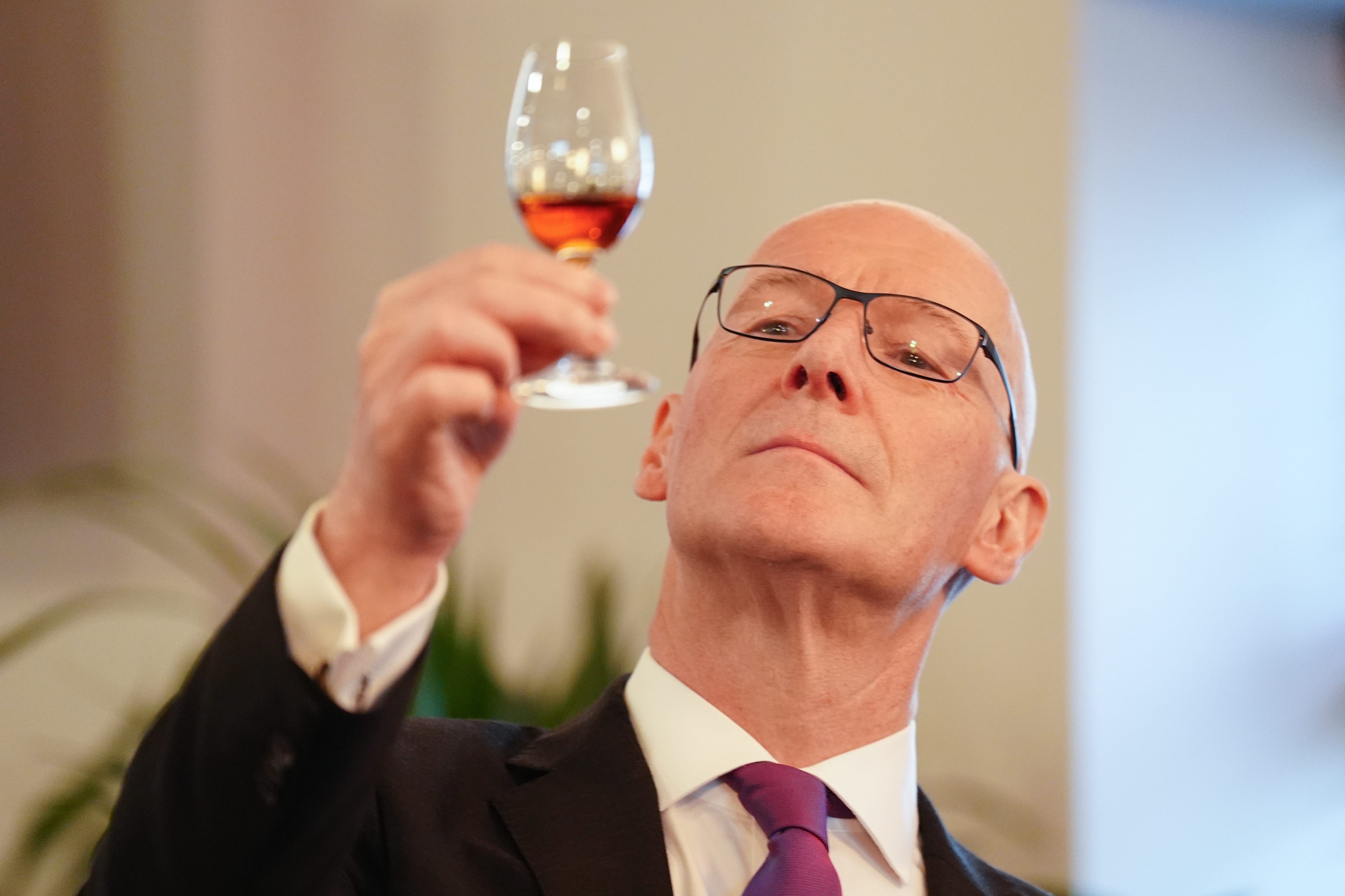 John Swinney wants US tariffs on Scotch whisky cut (PA)