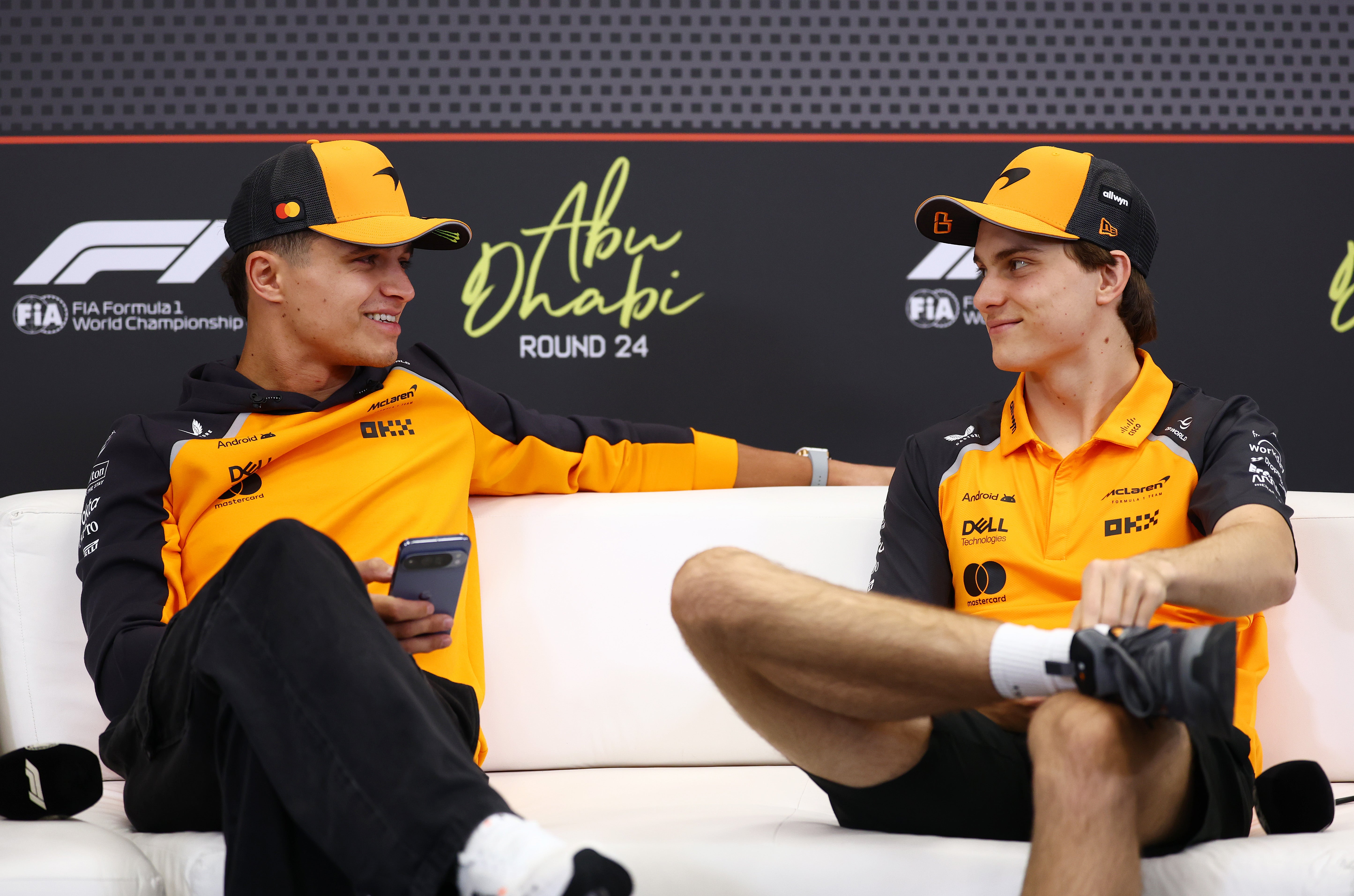 Lando Norris (left) and Oscar Piastri will lead McLaren’s title charge once again in 2026