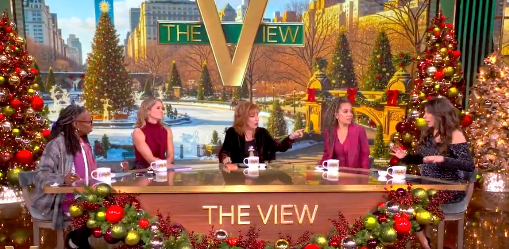 'The View' decorated for Christmas for Thursday's episode of the popular ABC talk show