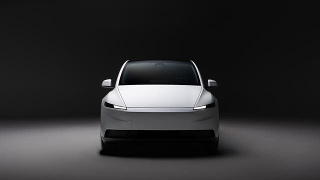 <p>The new Tesla Model Y Standard gets a cleaner look without the front and rear light bars</p>