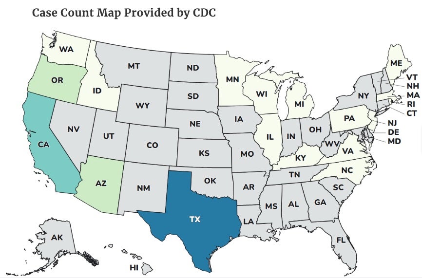 As of Wednesday, 39 babies across 18 states have been hospitalized in the outbreak
