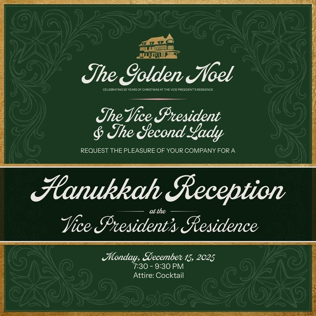 An invitation reportedly received by Gabby Deutch, a reporter for Jewish Insider.