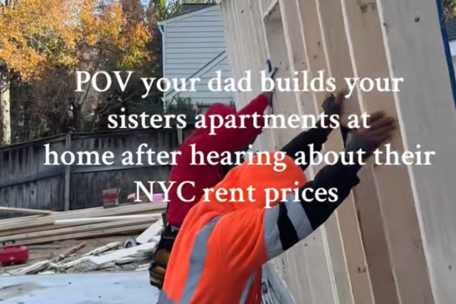Maryland father Jamal Khadar, who owns a construction company, is building his two adult daughters their own apartments at their Potomac family home after the women moved out of NYC amid soaring rent prices