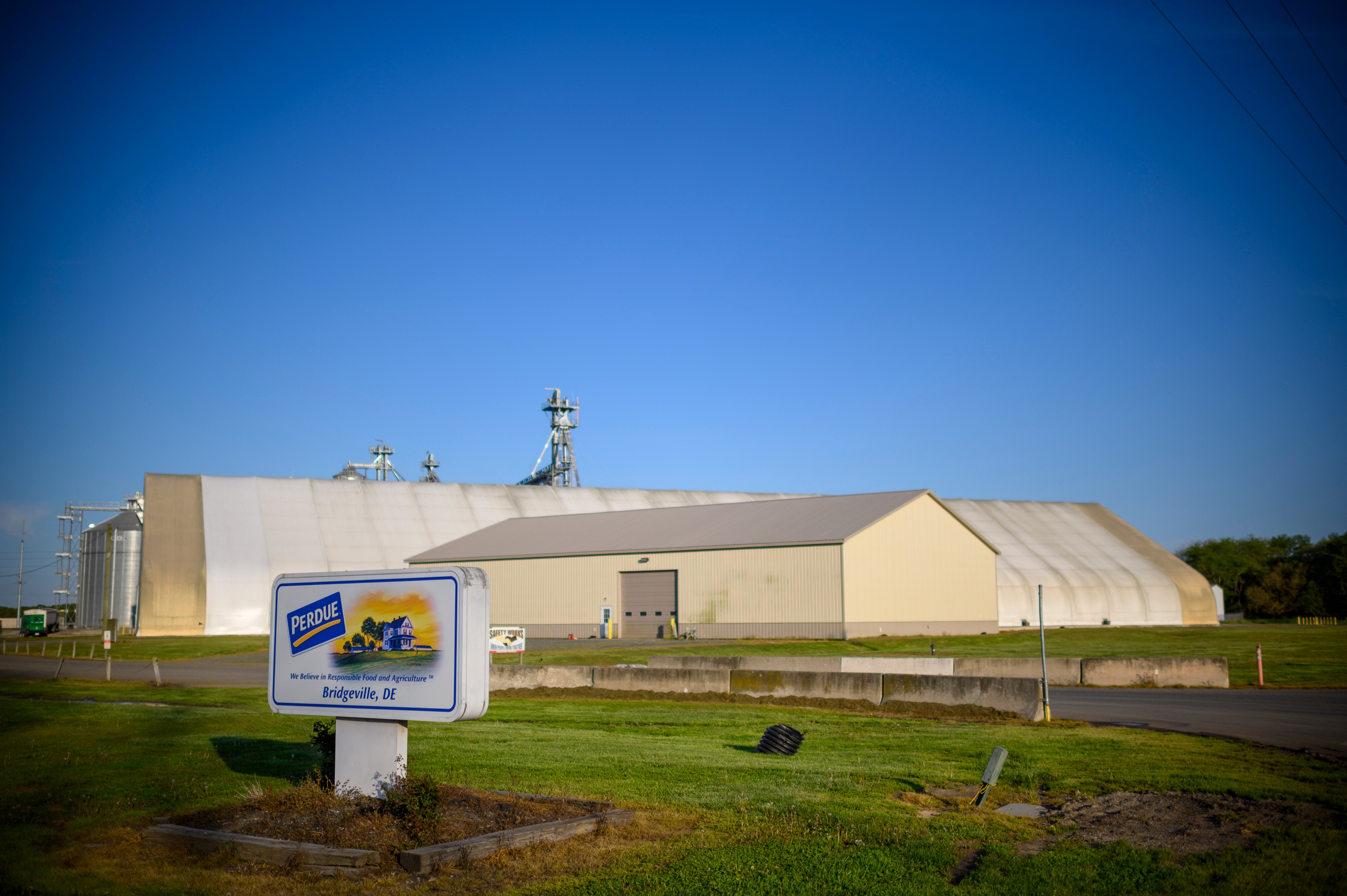 A Perdue poultry and chicken farm is seen in Bridgeville, Delaware