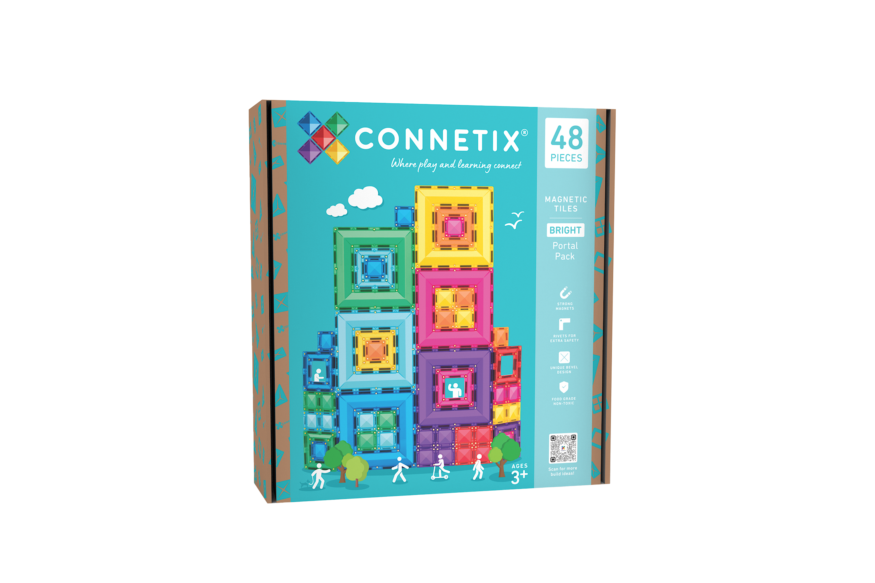 best gift for three-year-olds indybest review Connetix 48-piece bright portal pack