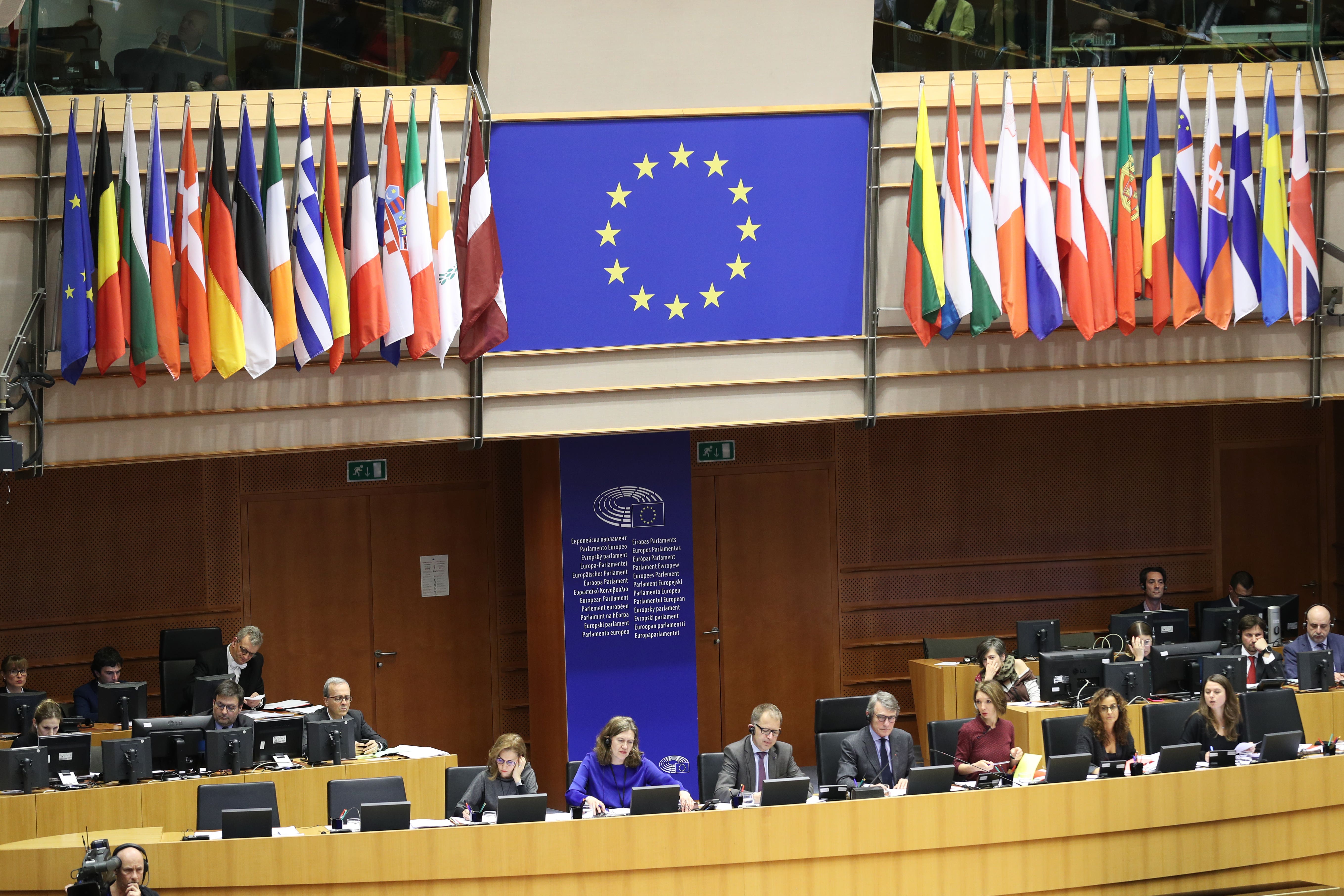 MEPs attend a session at the European Parliament in Brussels, Belgium (PA)