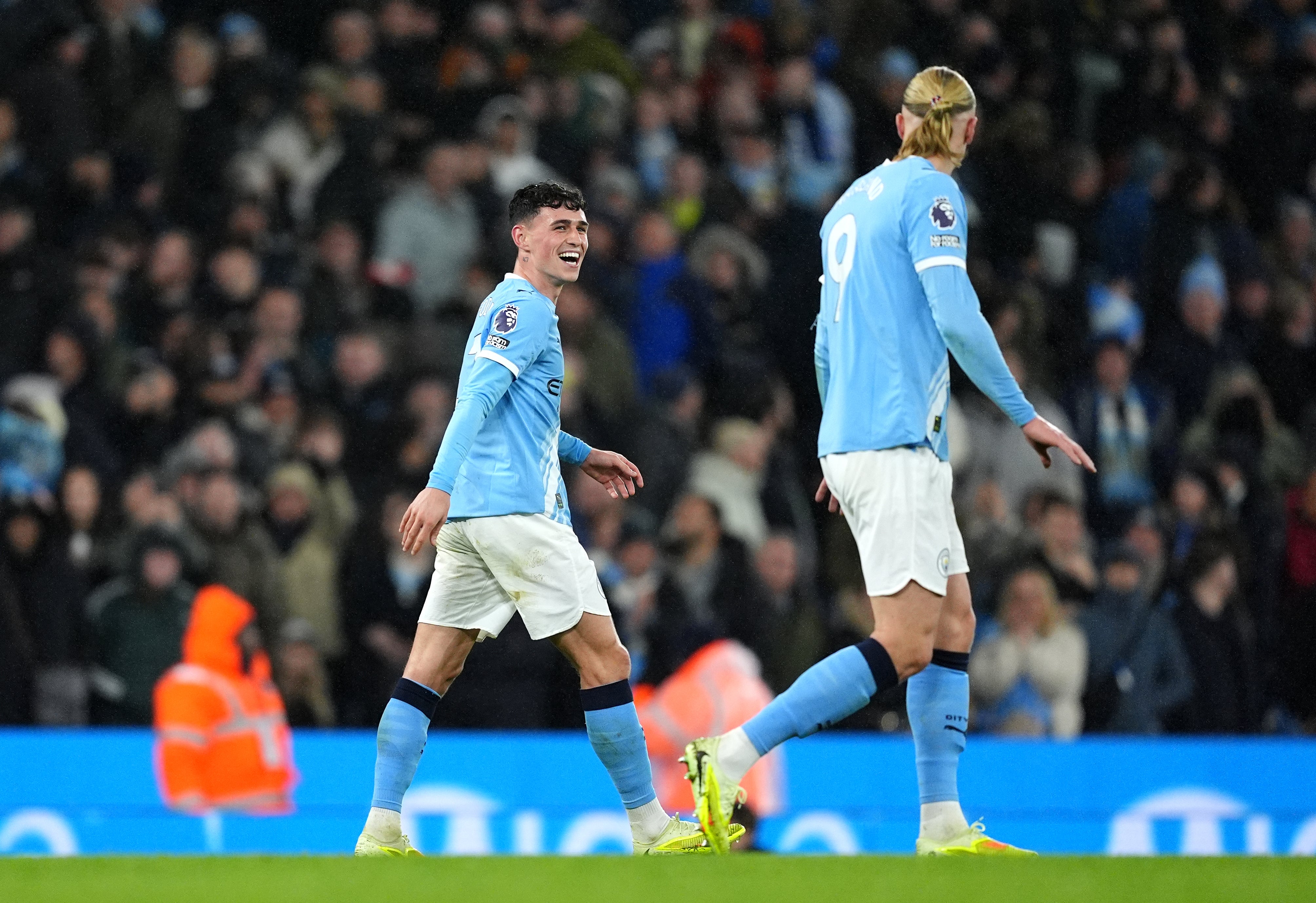Phil Foden celebrated a continuation of his superb form