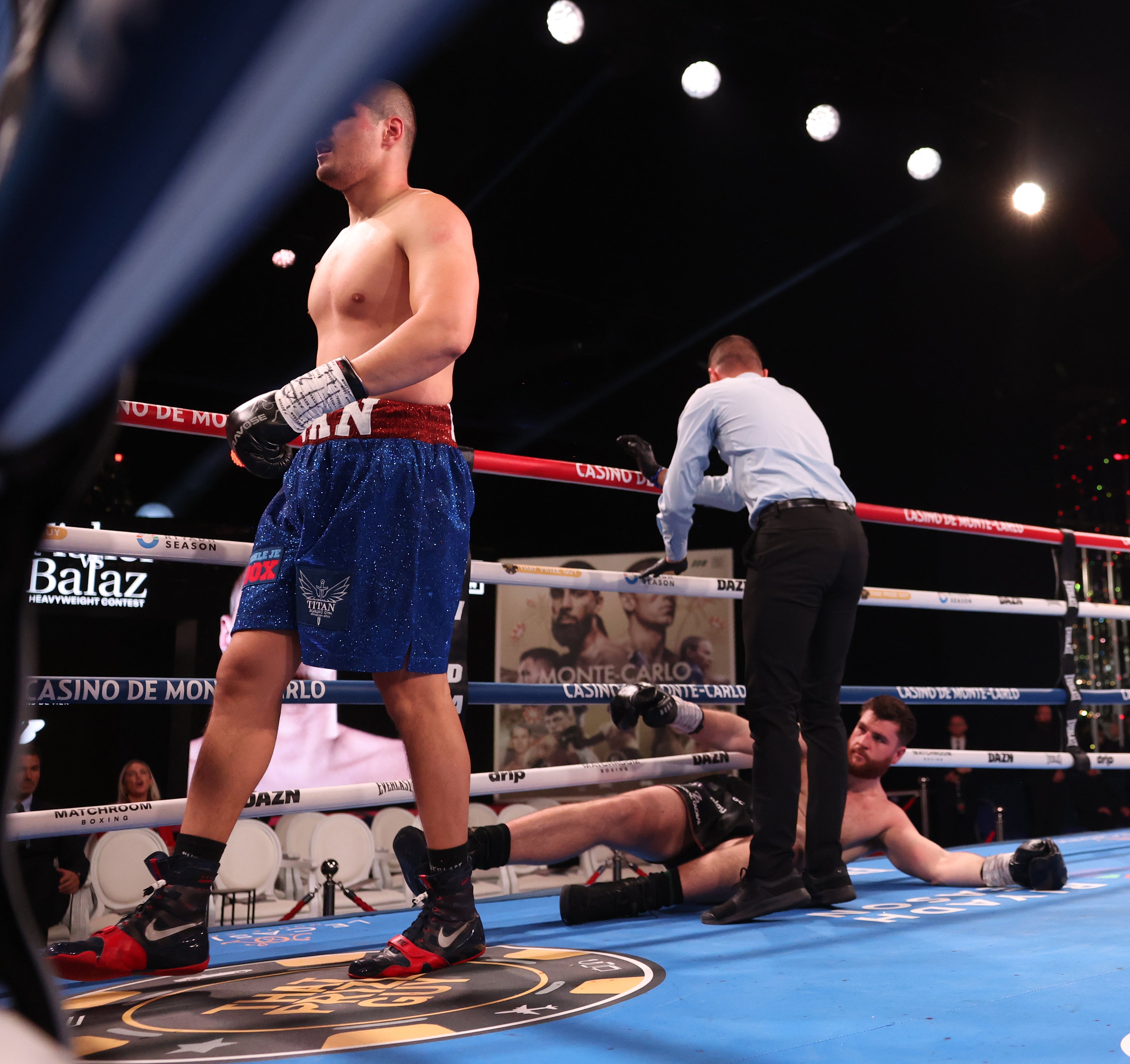 Fisher was floored by Balaz in the first round