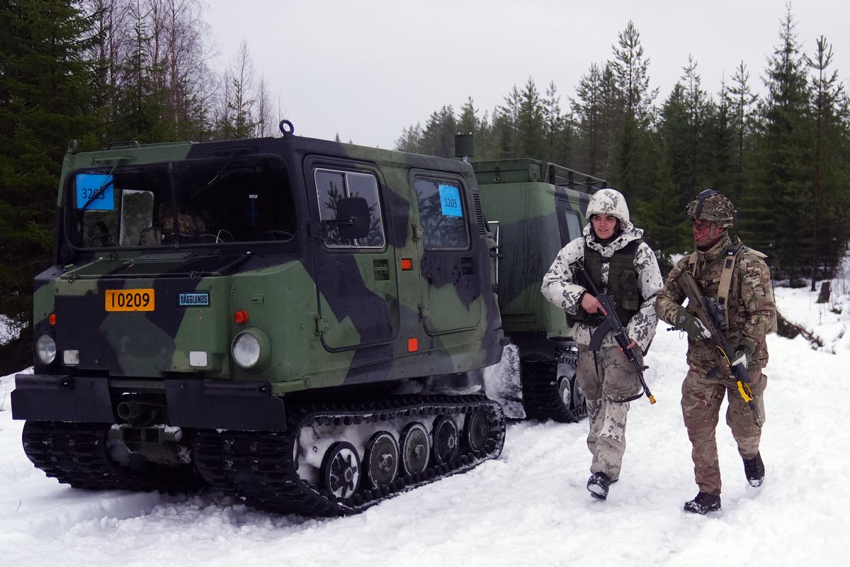 UK troops join Nato exercise as Finland trains for potential Russian invasion