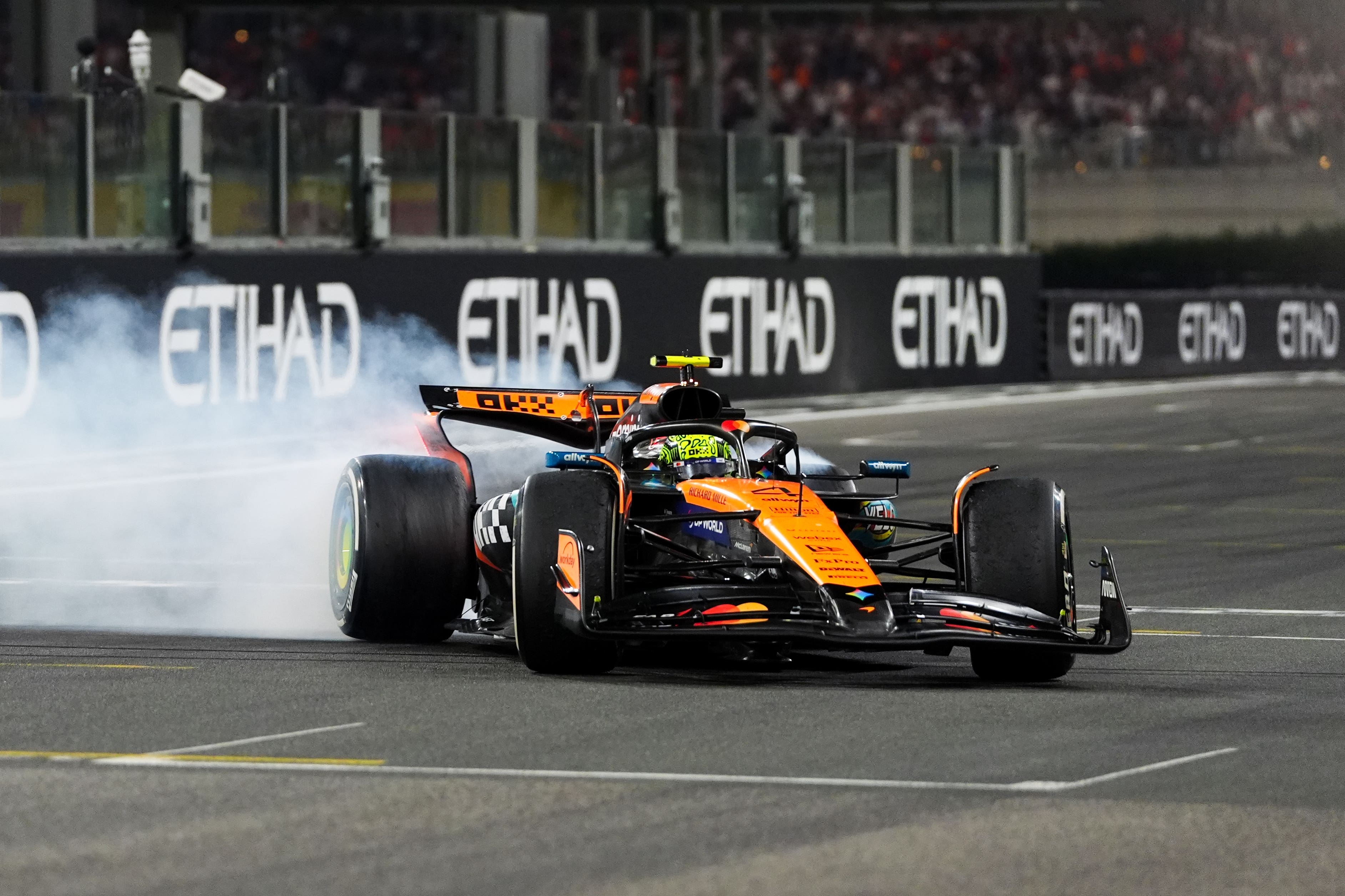 Norris finished third in Abu Dhabi, sealing the title by two points
