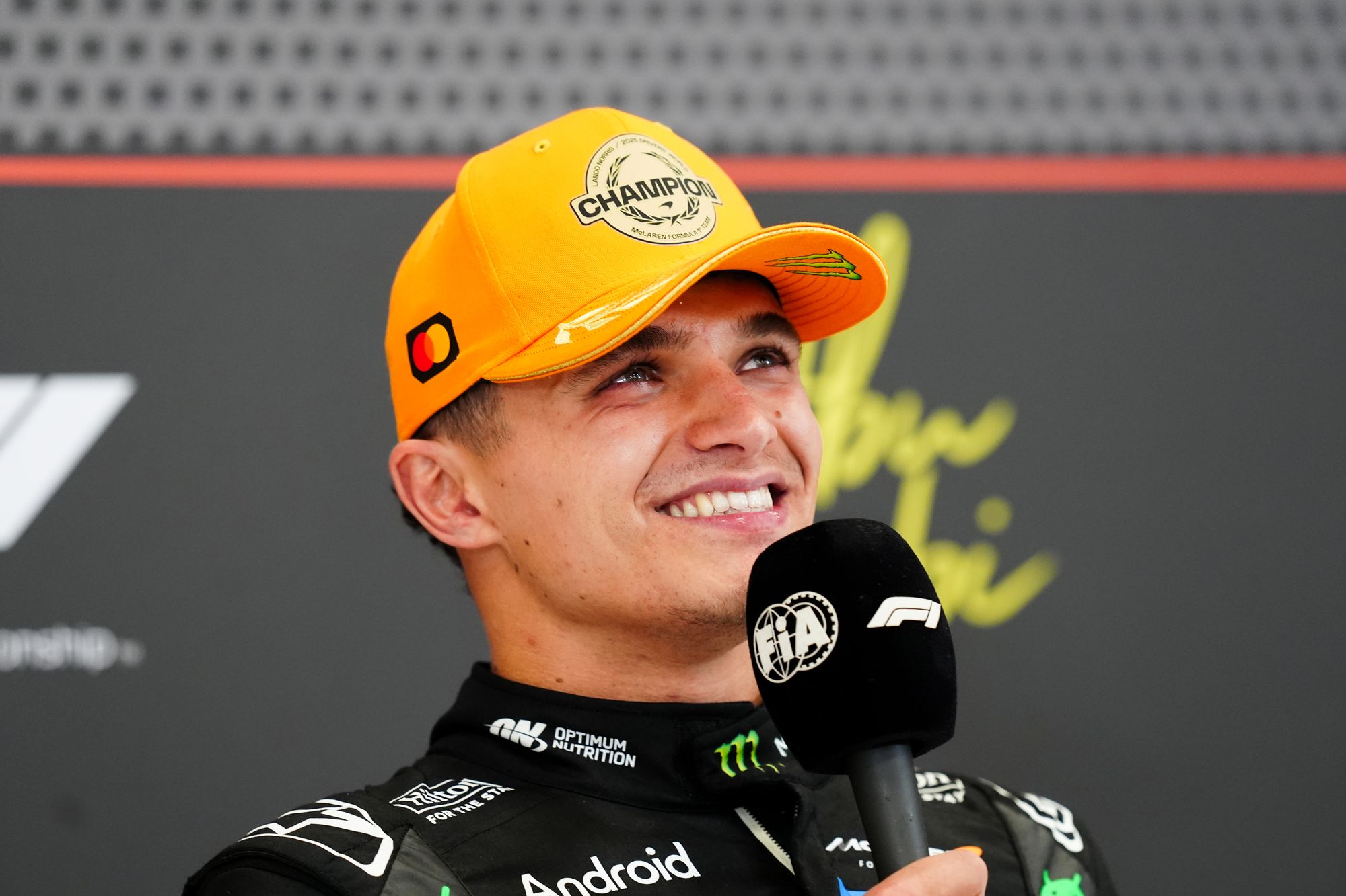 <p>Lando Norris revealed he had a McDonald’s after winning his first F1 world title</p>