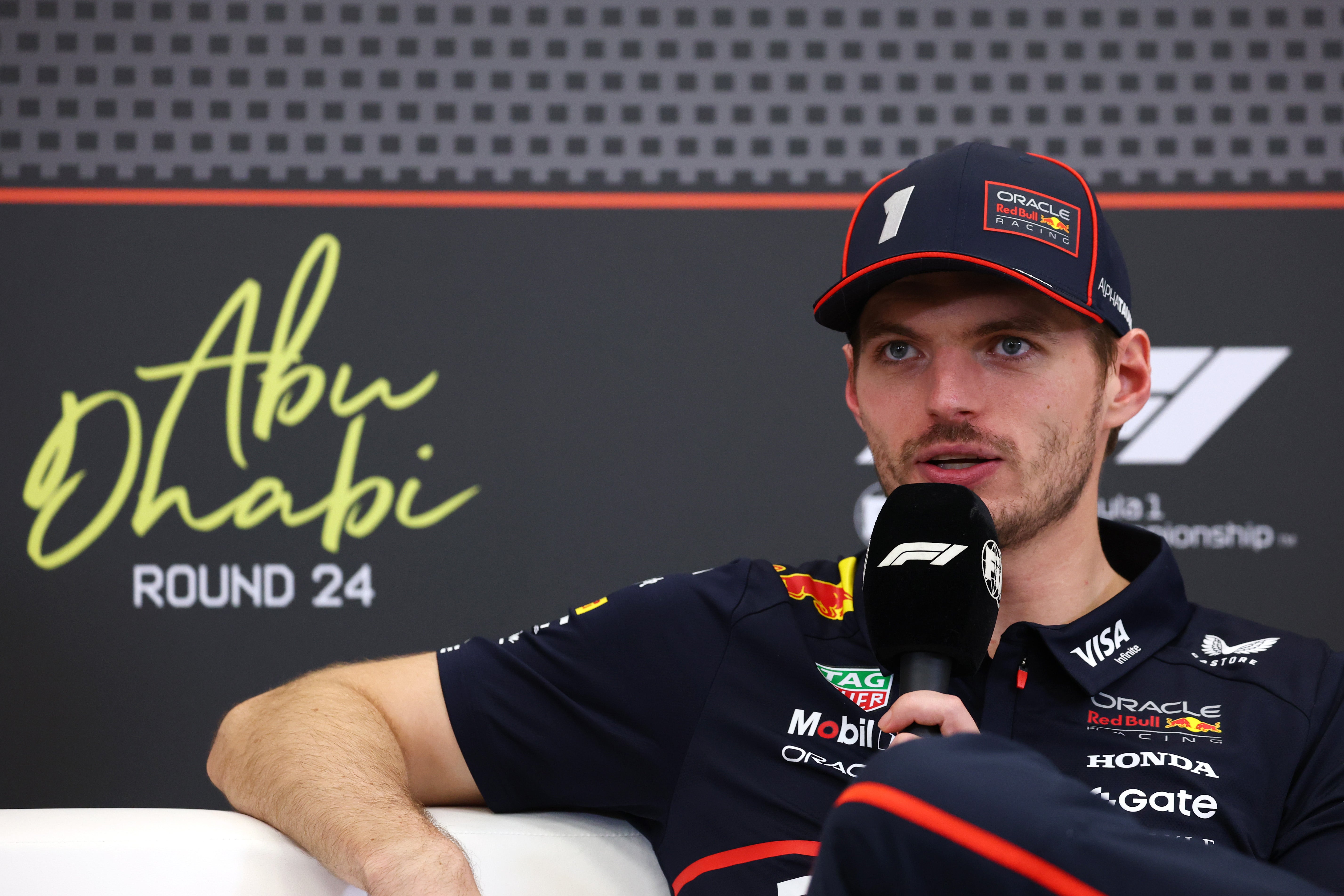 Max Verstappen was unhappy with a question after his win in Abu Dhabi on Sunday