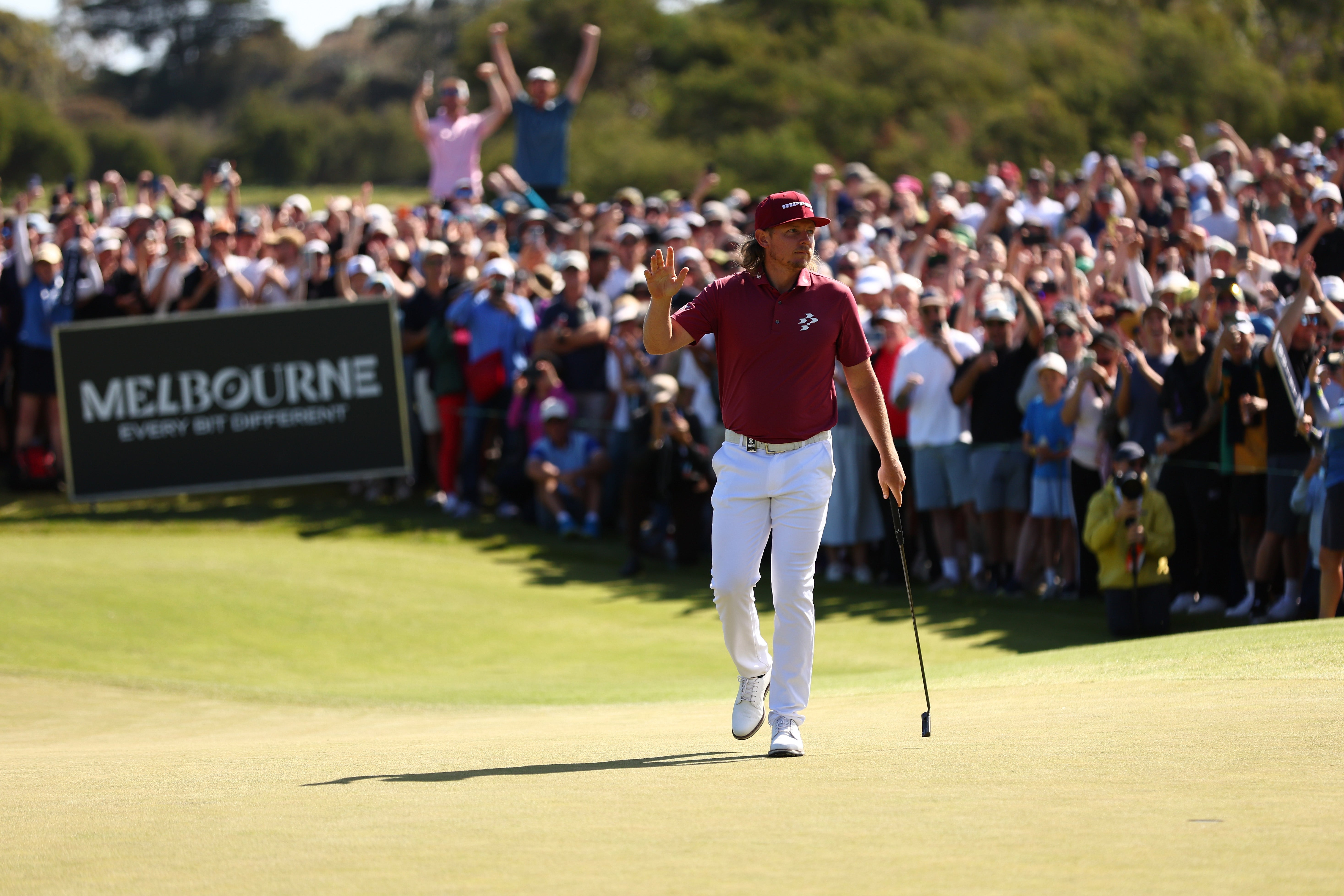 Cam Smith showed glimpses of his best golf to push for victory