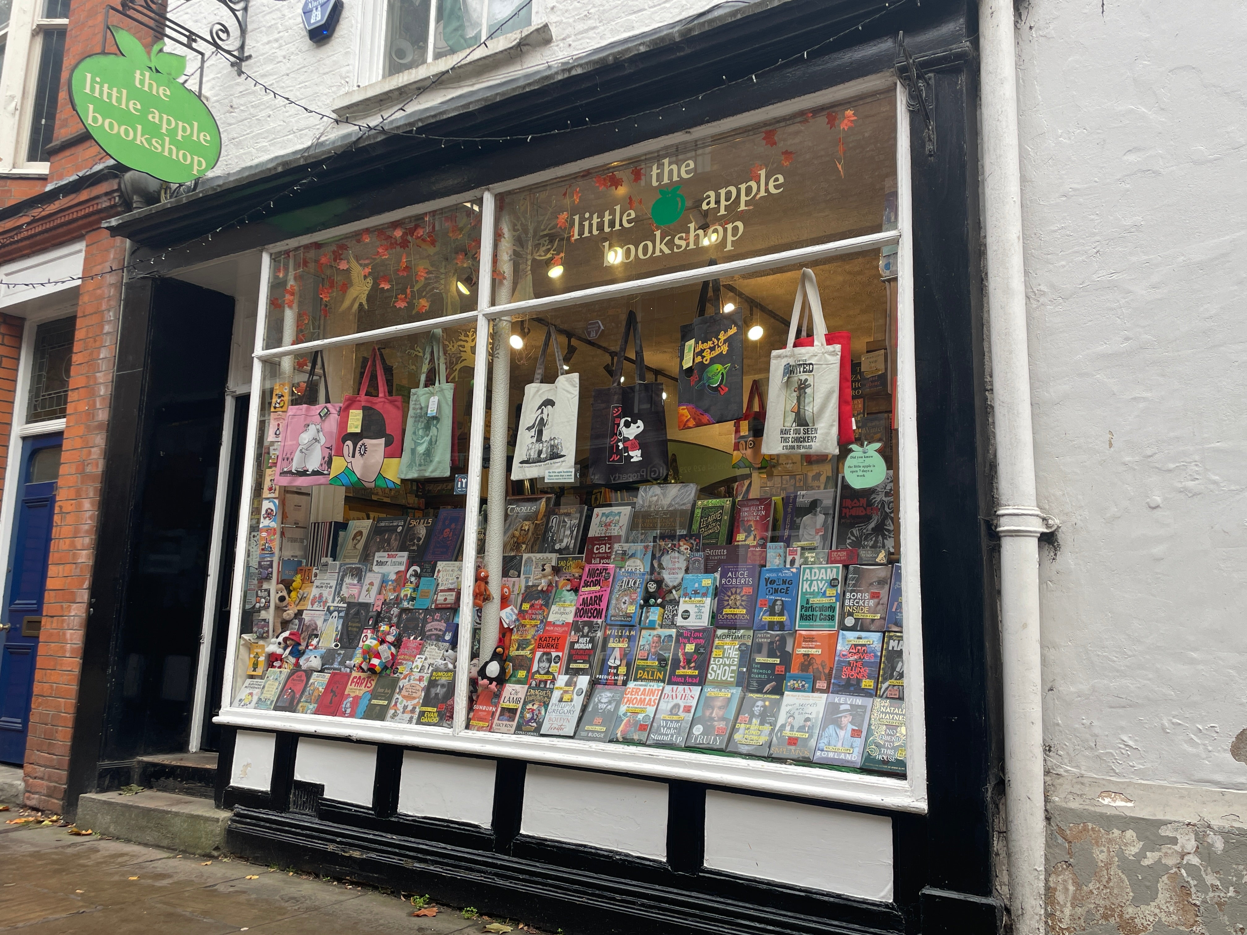 Little Apple on High Petergate stocks signed books and general fiction