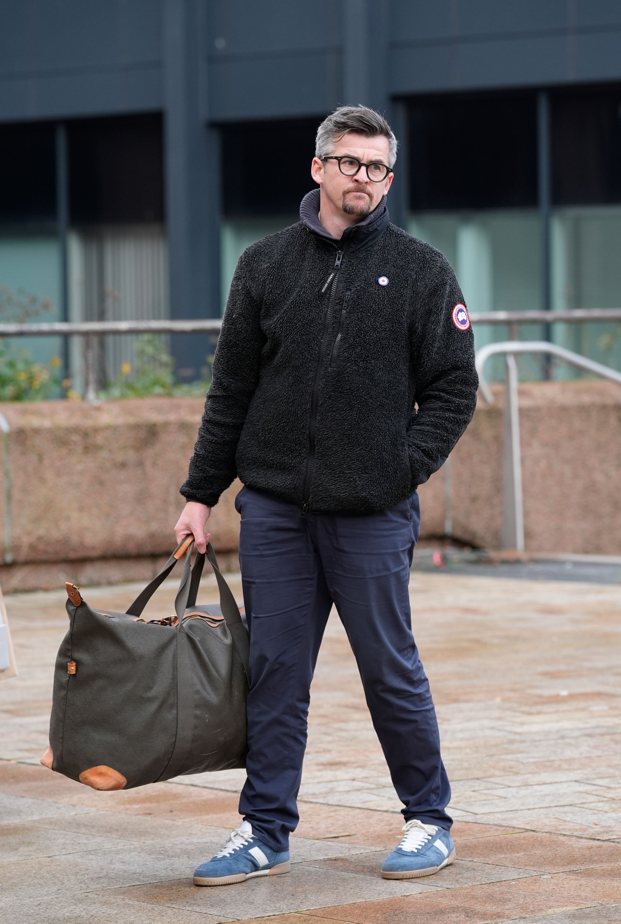 Joey Barton outside Liverpool Crown Court on Monday
