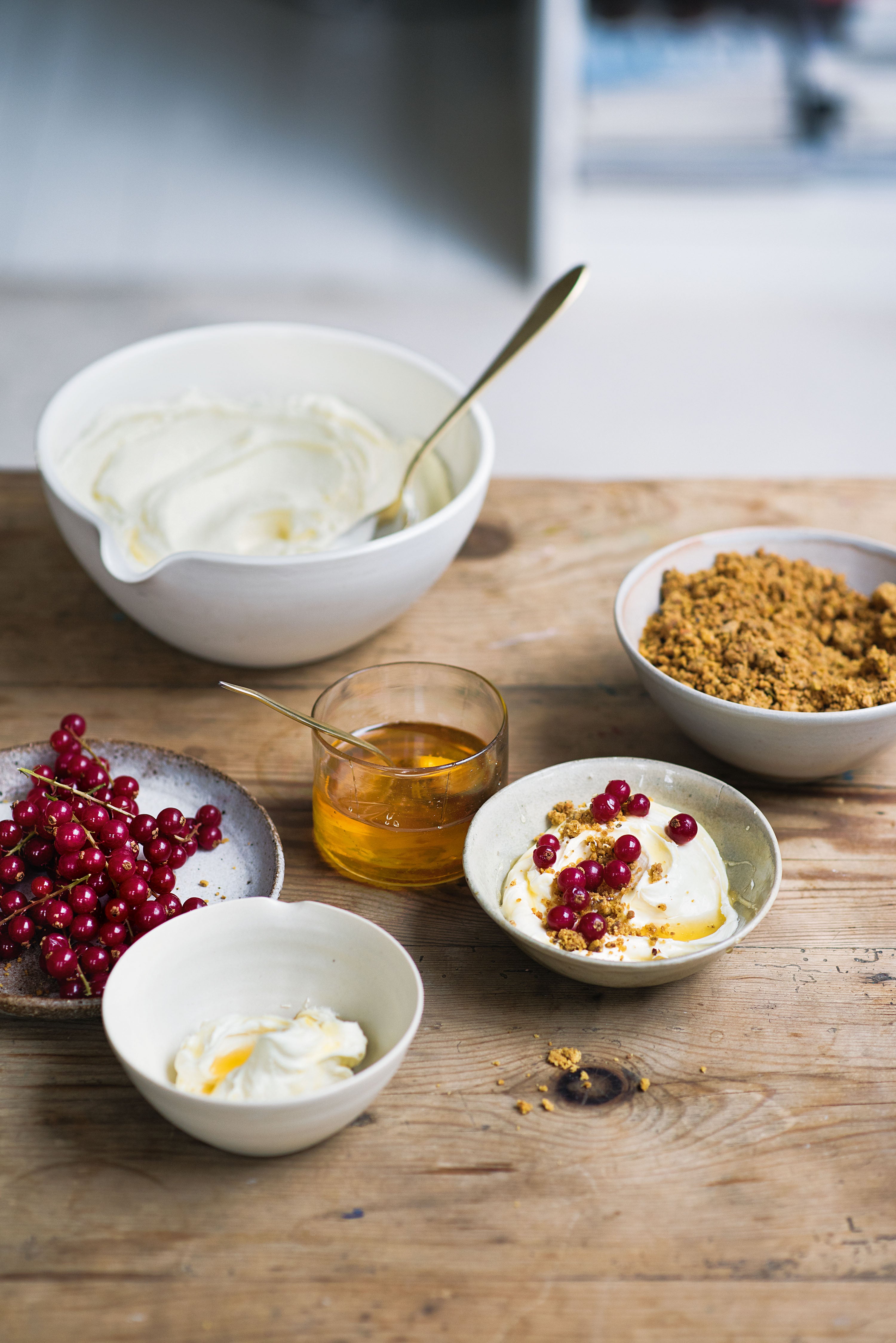 A build-your-own dessert that turns fresh goat’s cheese into something festive, floral and quietly fancy