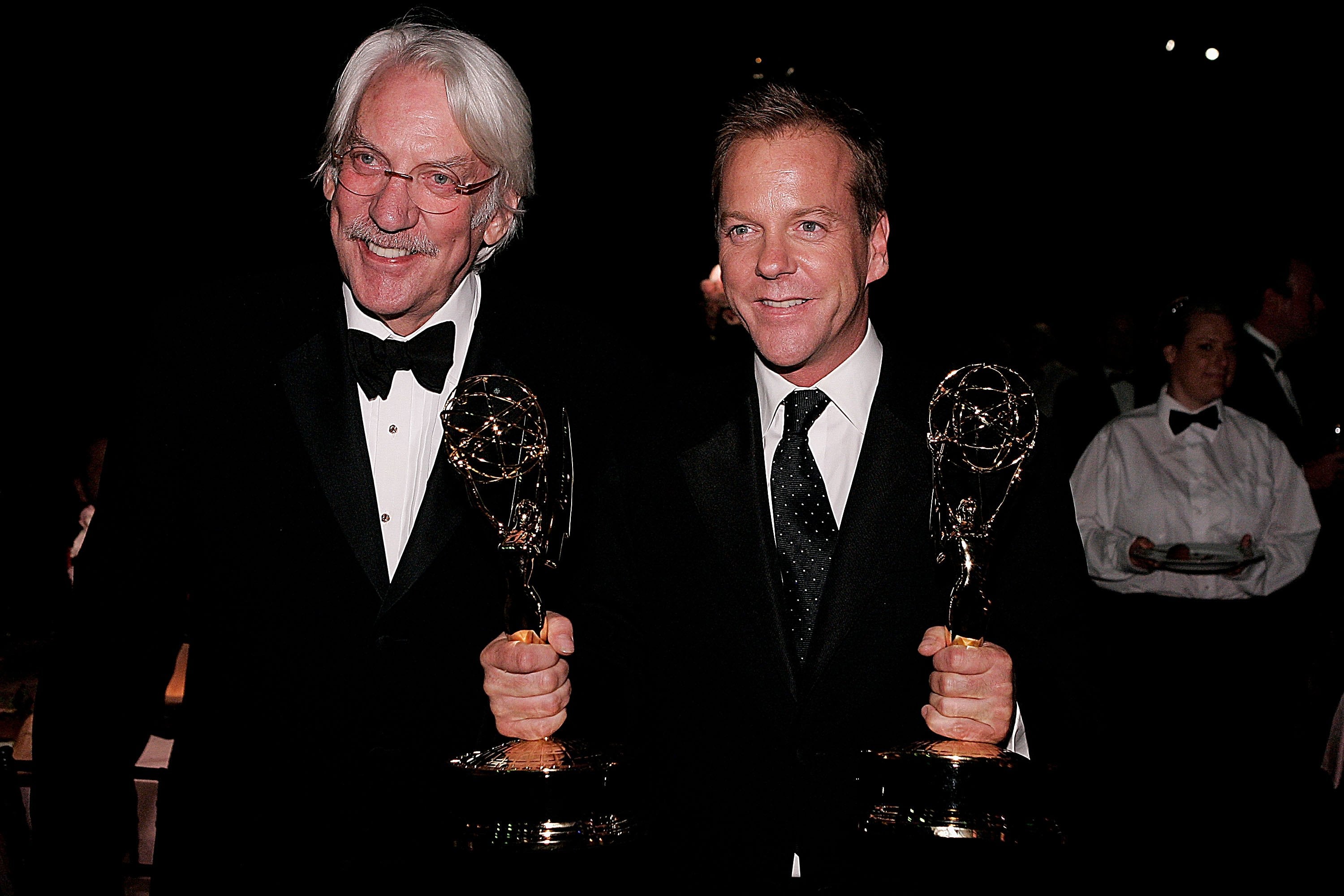 Donald and Kiefer Sutherland at the post-Emmys Governor’s Ball in 2006