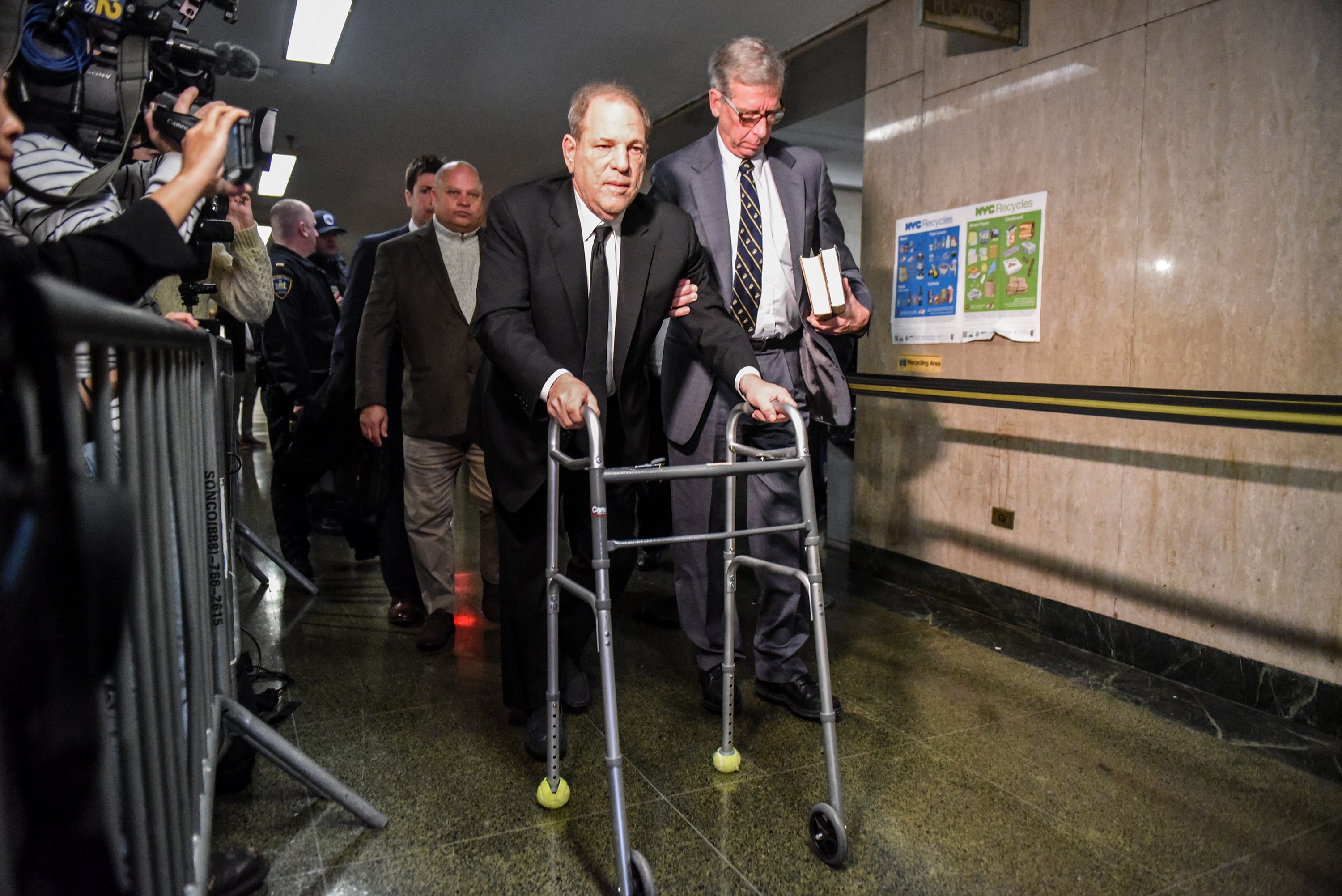 Weinstein enters the courtroom in New York City in 2020