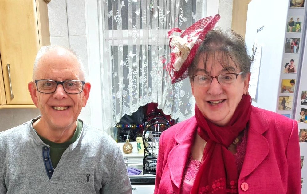 Kevin Gosden with his wife Glenys