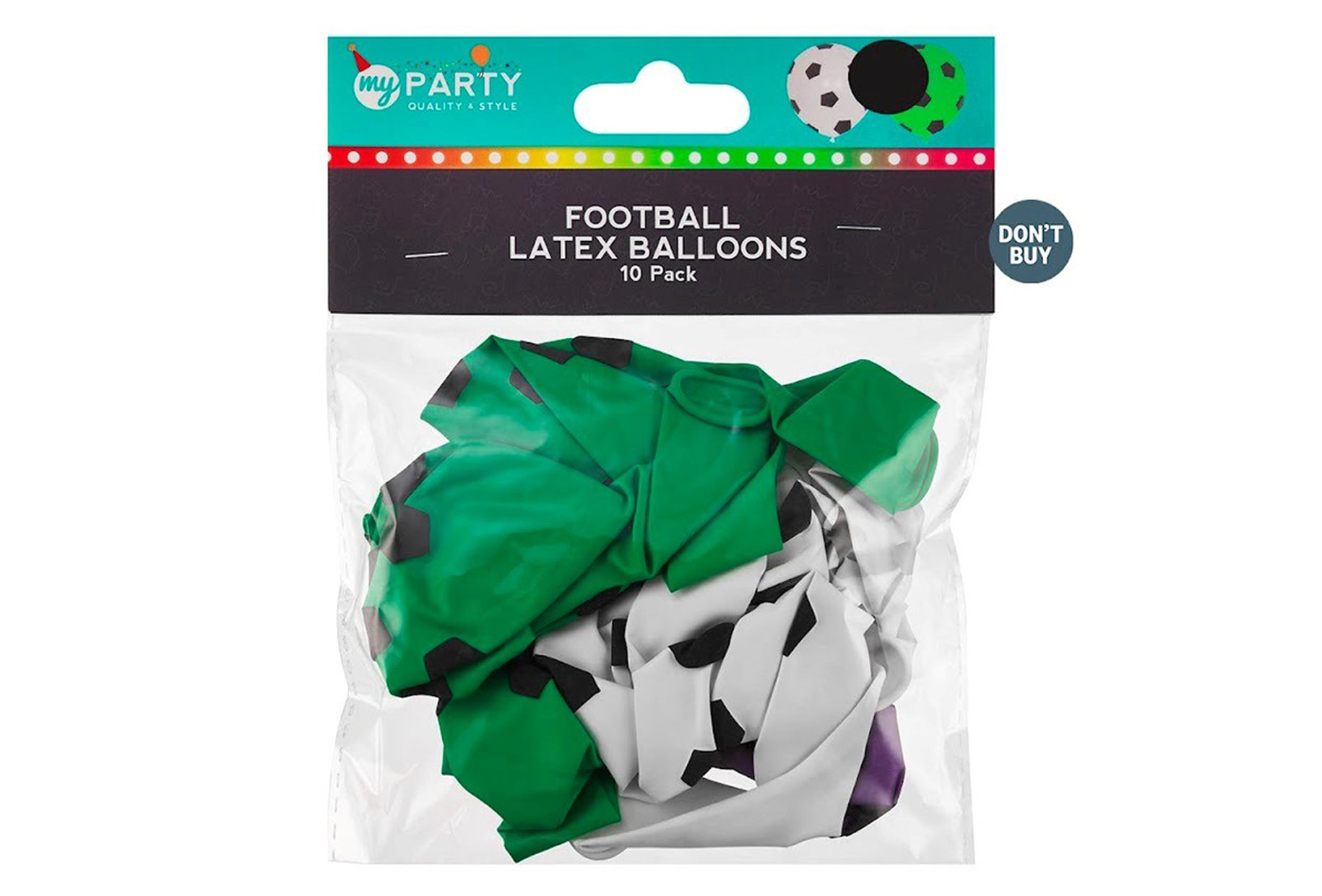 Which? found that these football-themed balloons bought from The Range had more than four times the permissible levels of nitrosamines