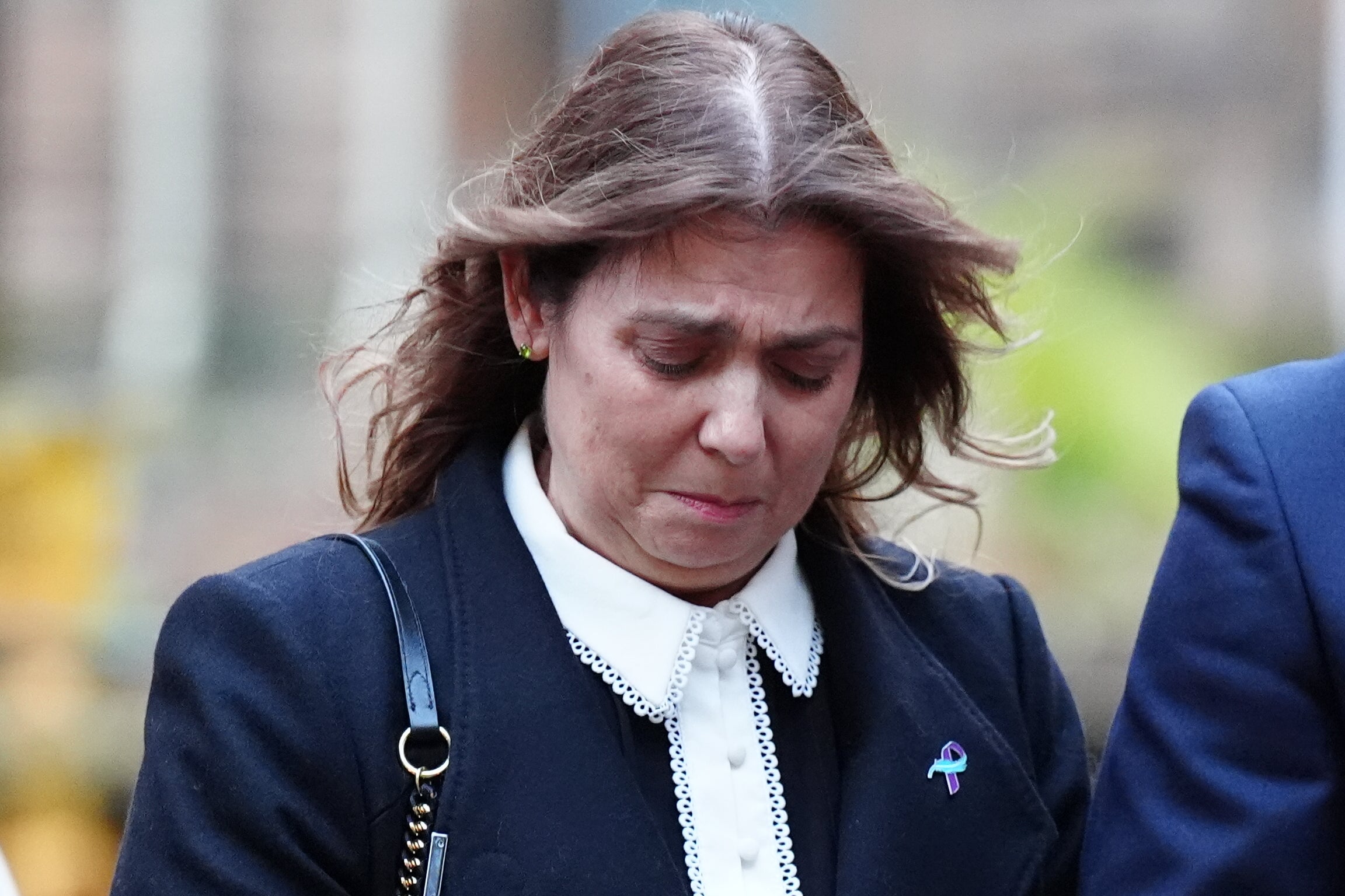 Ethan Scott Brown’s mother Tracy Scott outside Bute Hall at the University of Glasgow (Jane Barlow/PA)