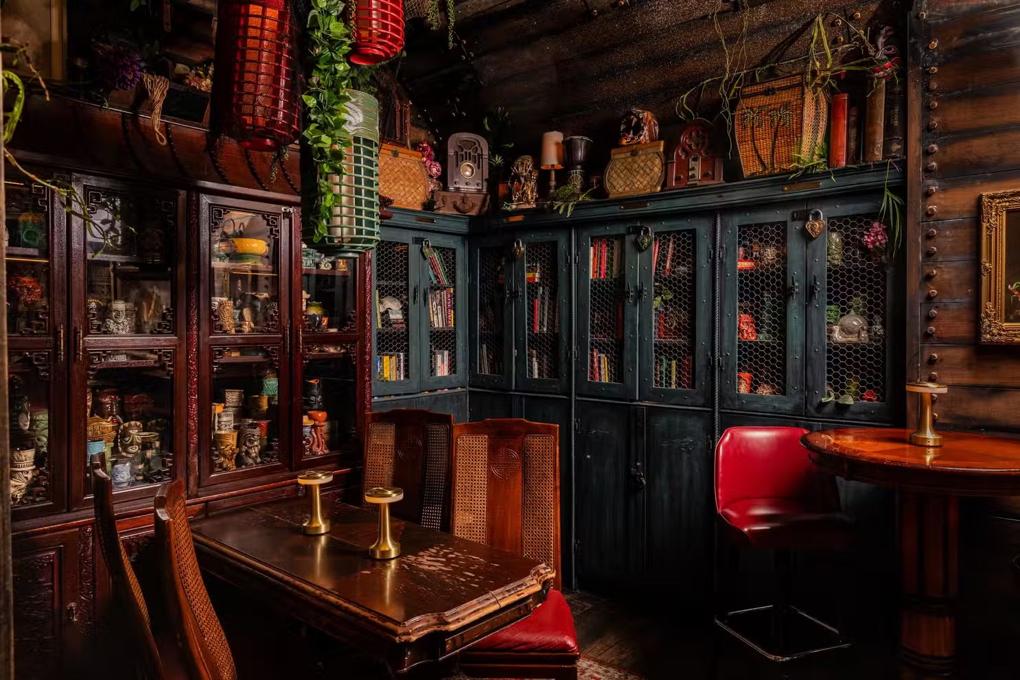 Tiki bar Strong Water in Anaheim, which immerses guests in the ambiance of a sunken treasure ship
