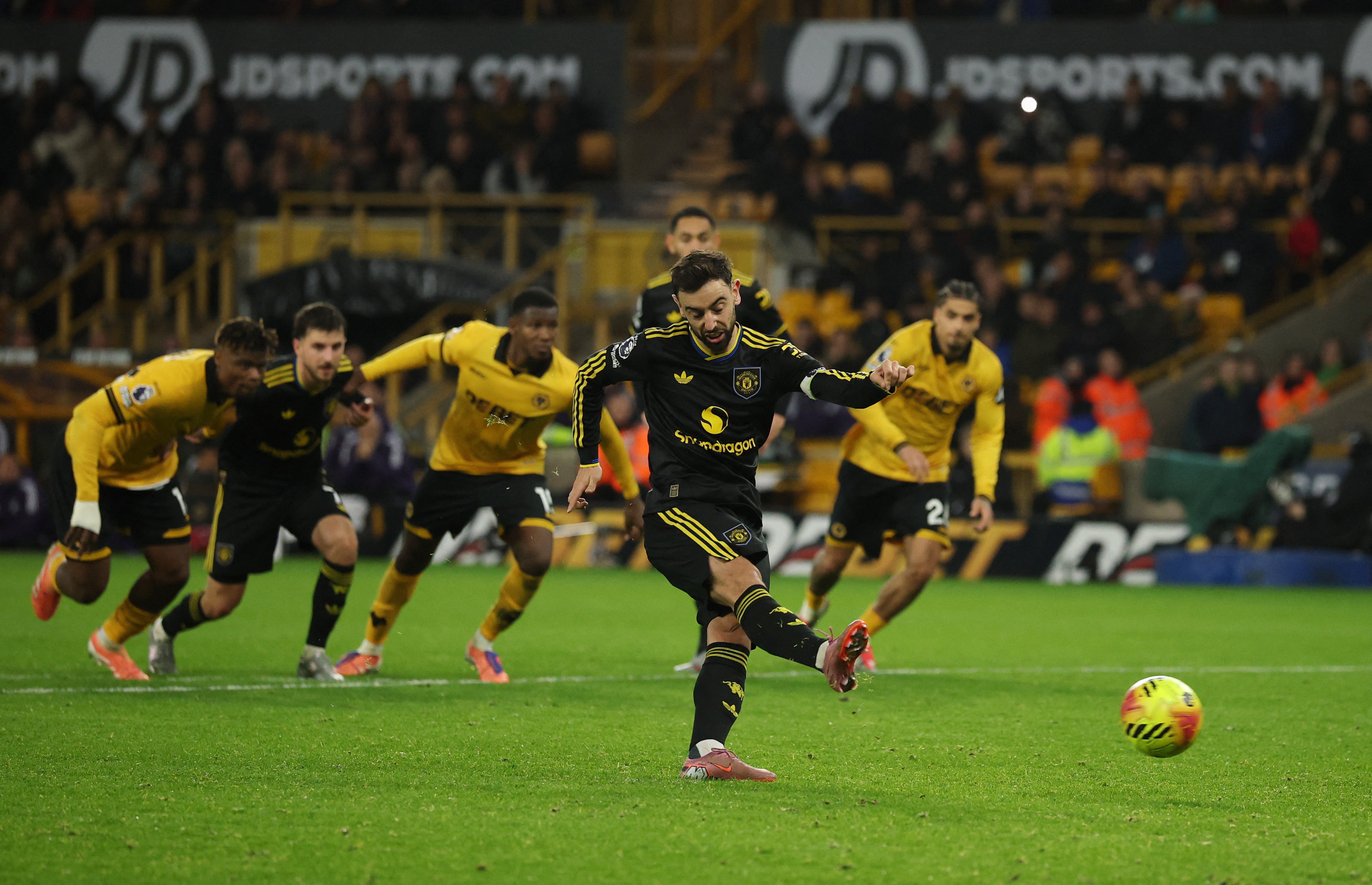 Fernandes slotted home a penalty to secure the result