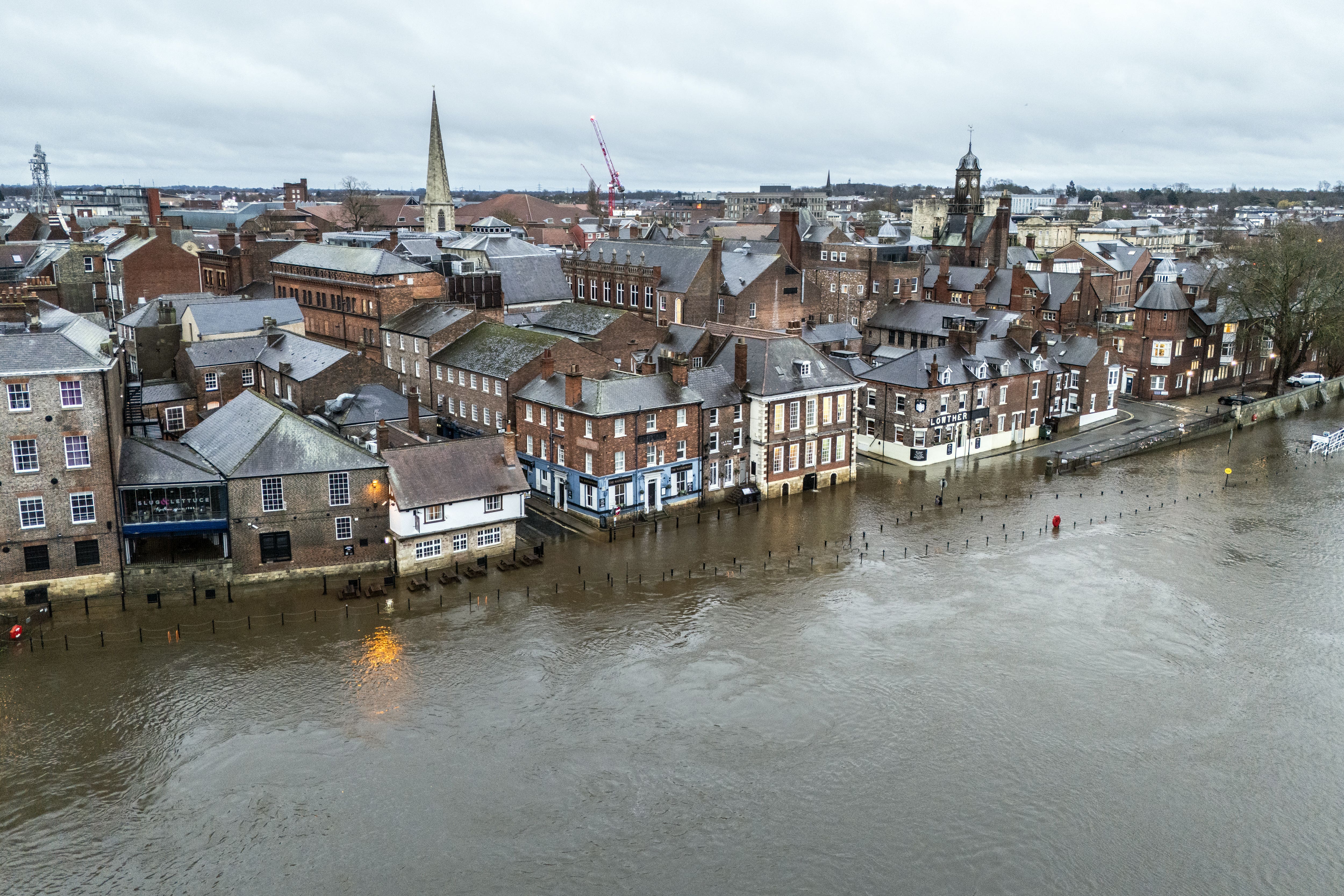 Flooding in York (Danny Lawson/PA)