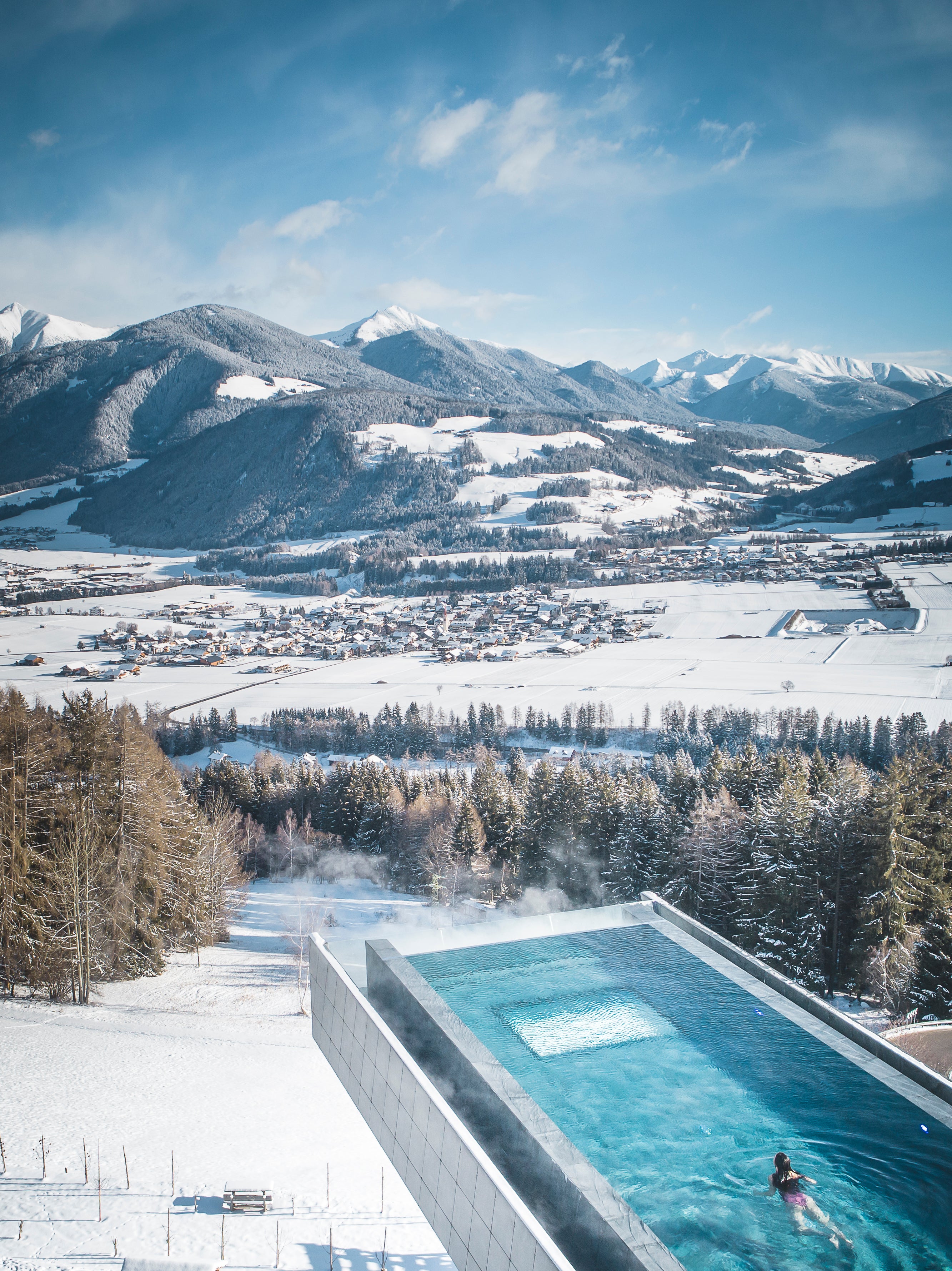 The ‘Skypool’ is one of the Hotel Hubertus’s most exceptional features