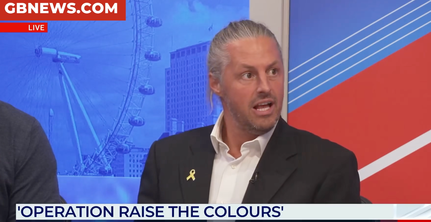 Ryan Bridge, who gained prominence this summer for putting English flags on lamp posts, is now taking trips to France