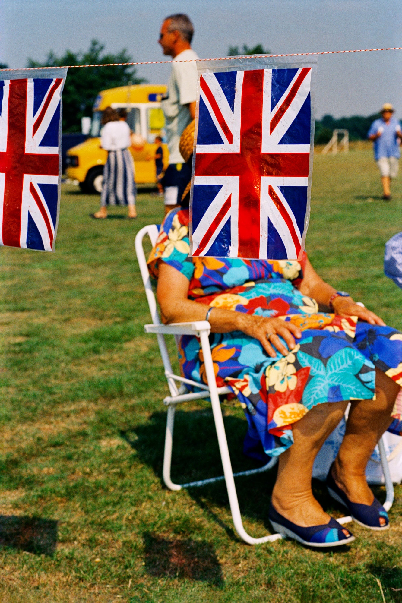 British flags at a fair in Sedlescombe, 2000, from ‘Think of England’