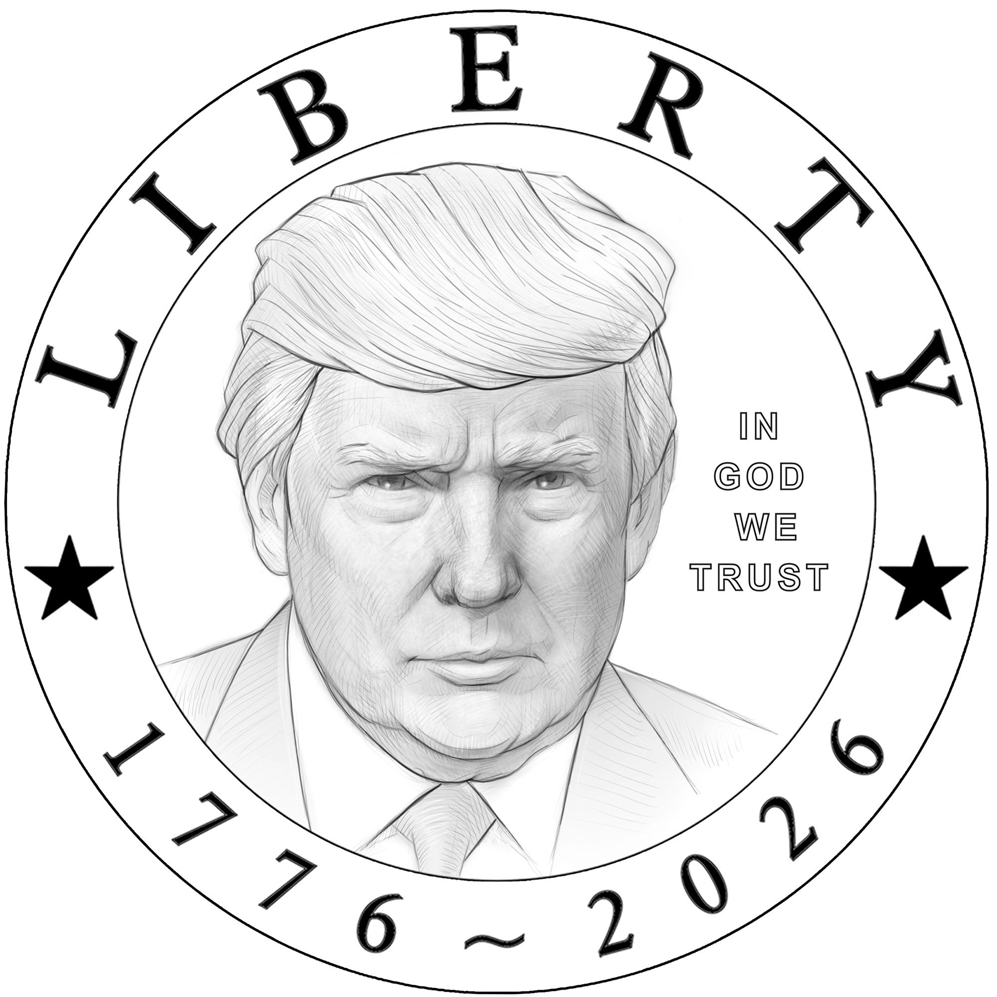 A $1 coin design released by the U.S. Mint ahead of the country’s 250th anniversary next year