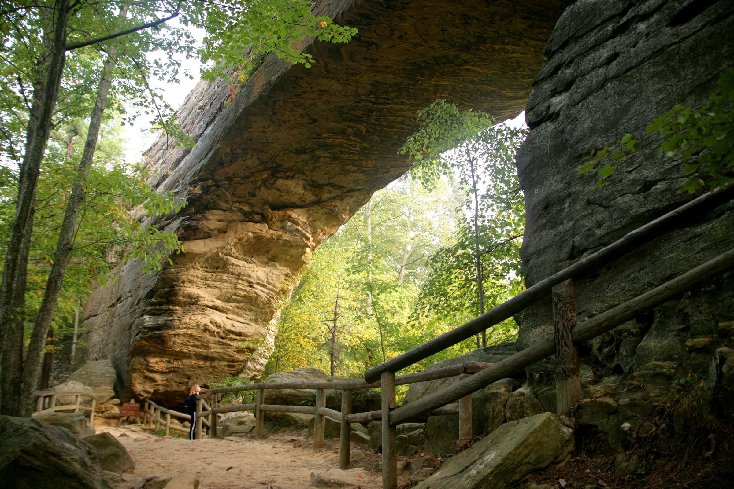 Natural Bridge State Resort Park’s stunning natural bridge