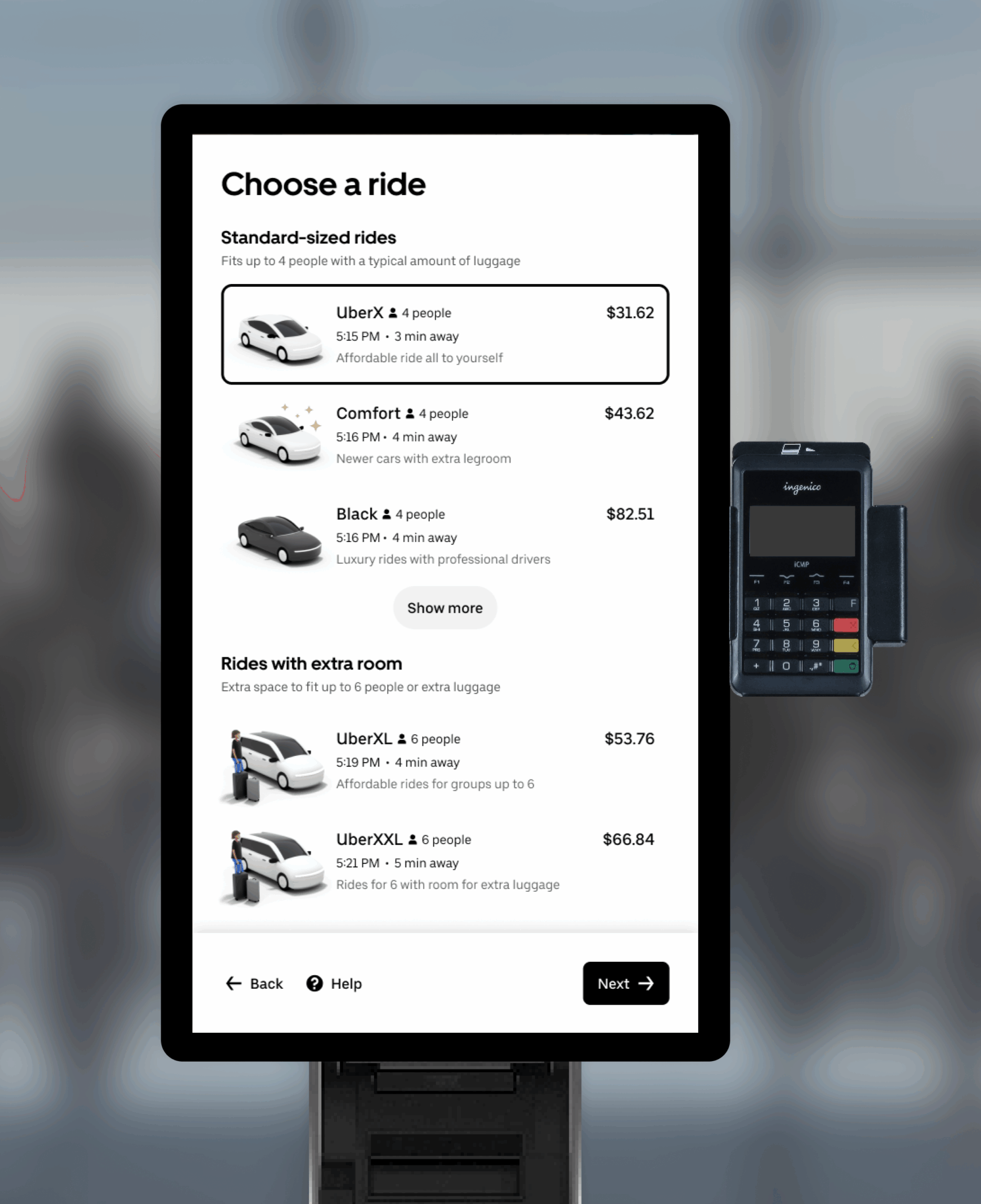 Uber on Tuesday announced its launch of a new Uber Kiosk, which will allow customers to book rides with Uber without using their phones