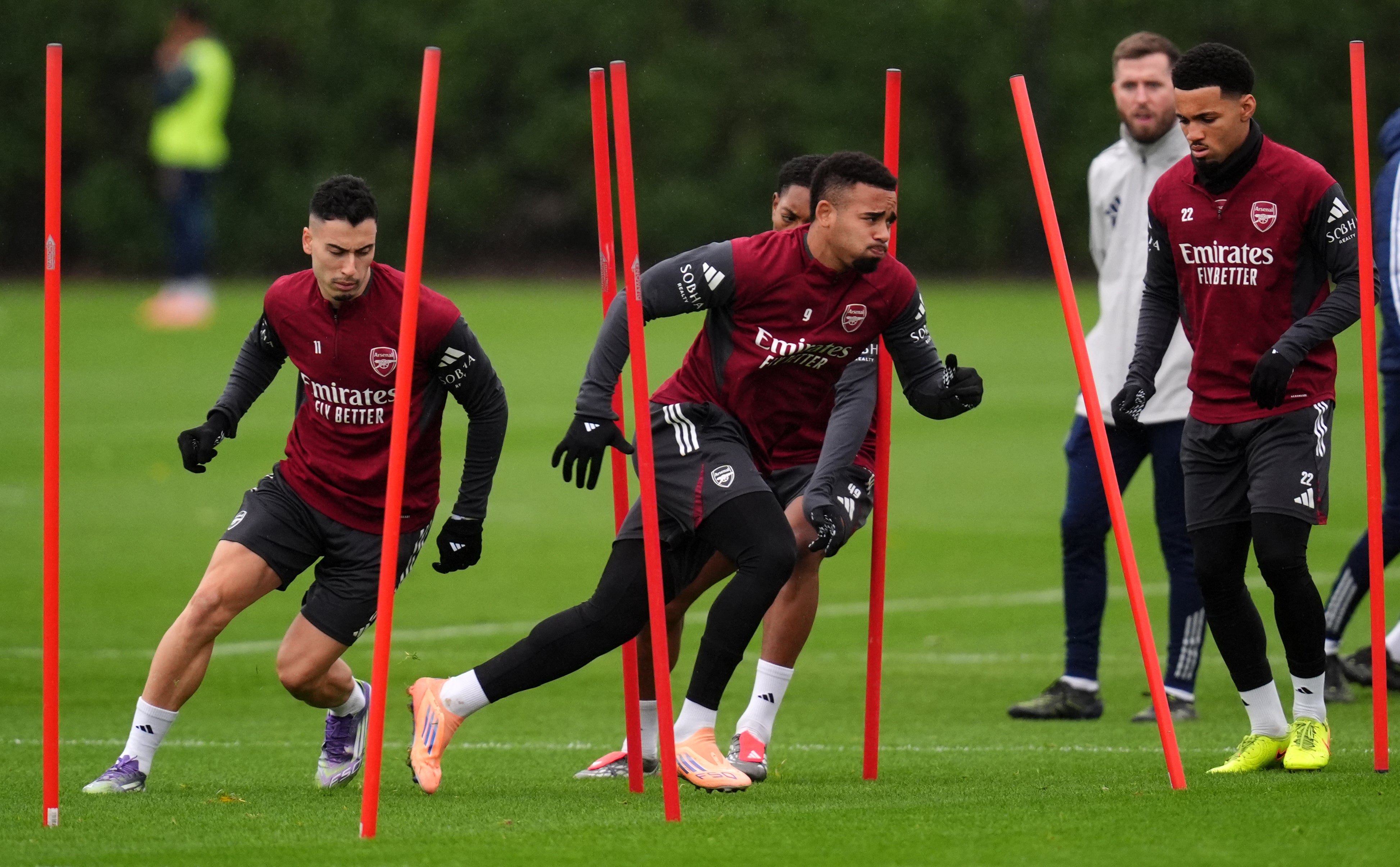 Gabriel Jesus could play for Arsenal on Wednesday (John Walton/PA)