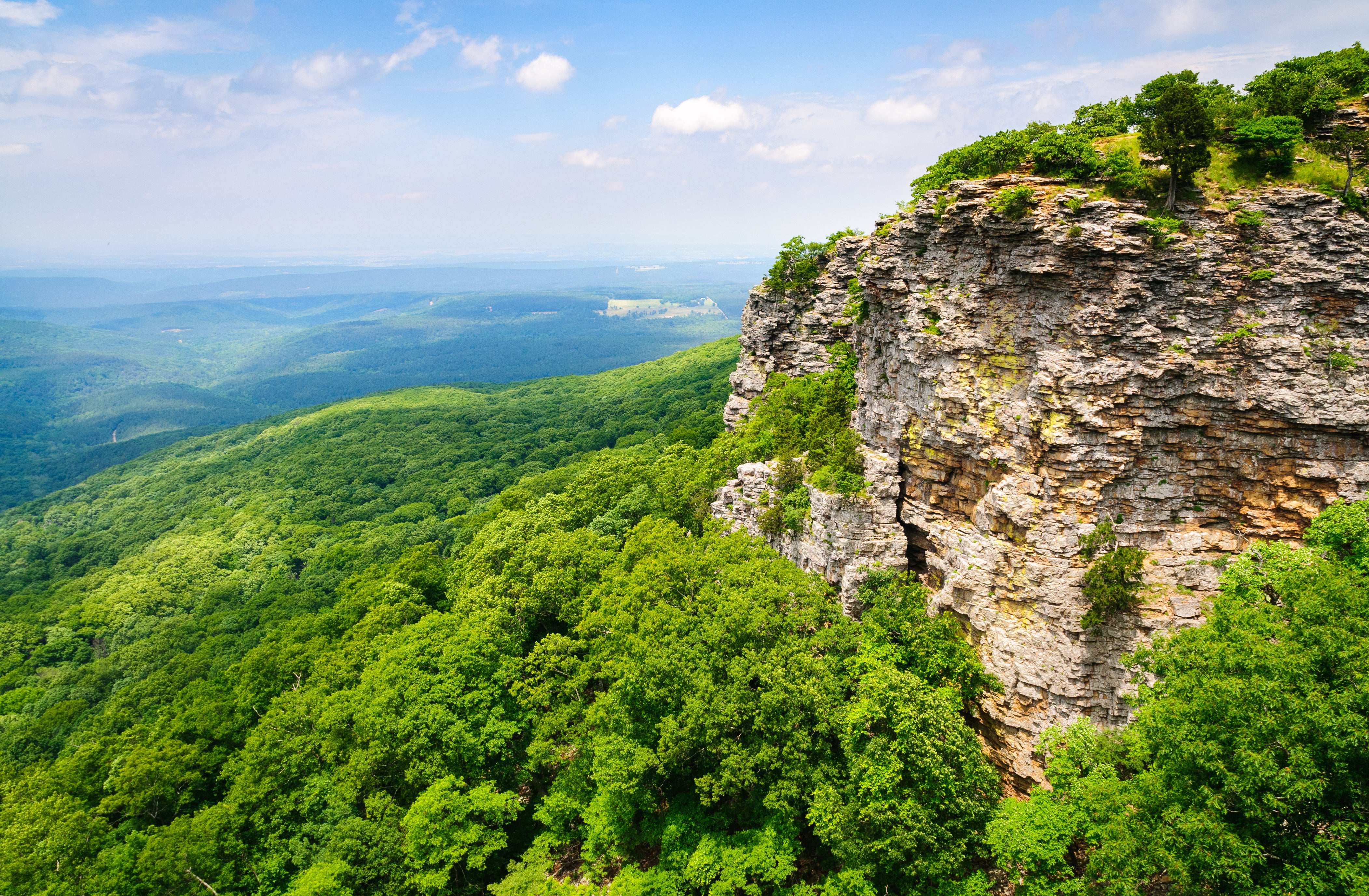 Mount Magazine State Park is draped over Mount Magazine, the highest peak in Arkansas