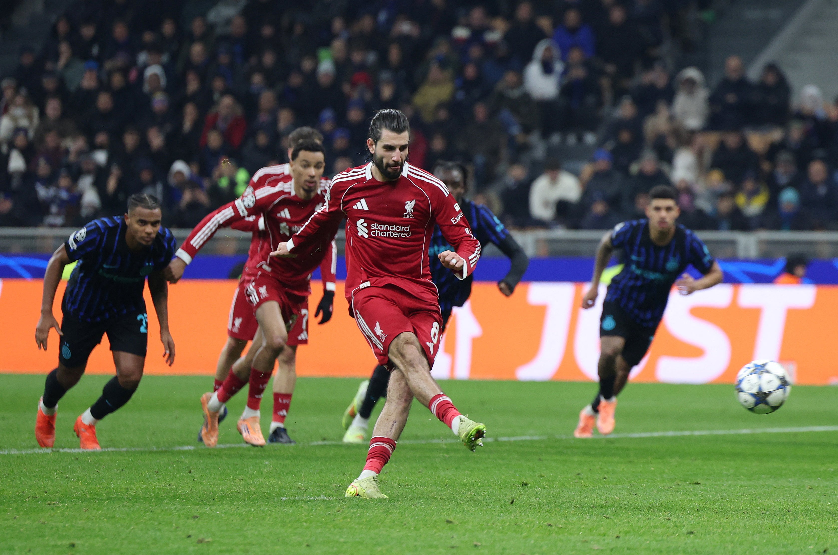 Dominik Szoboszlai netted the winning goal for Liverpool with a late penalty