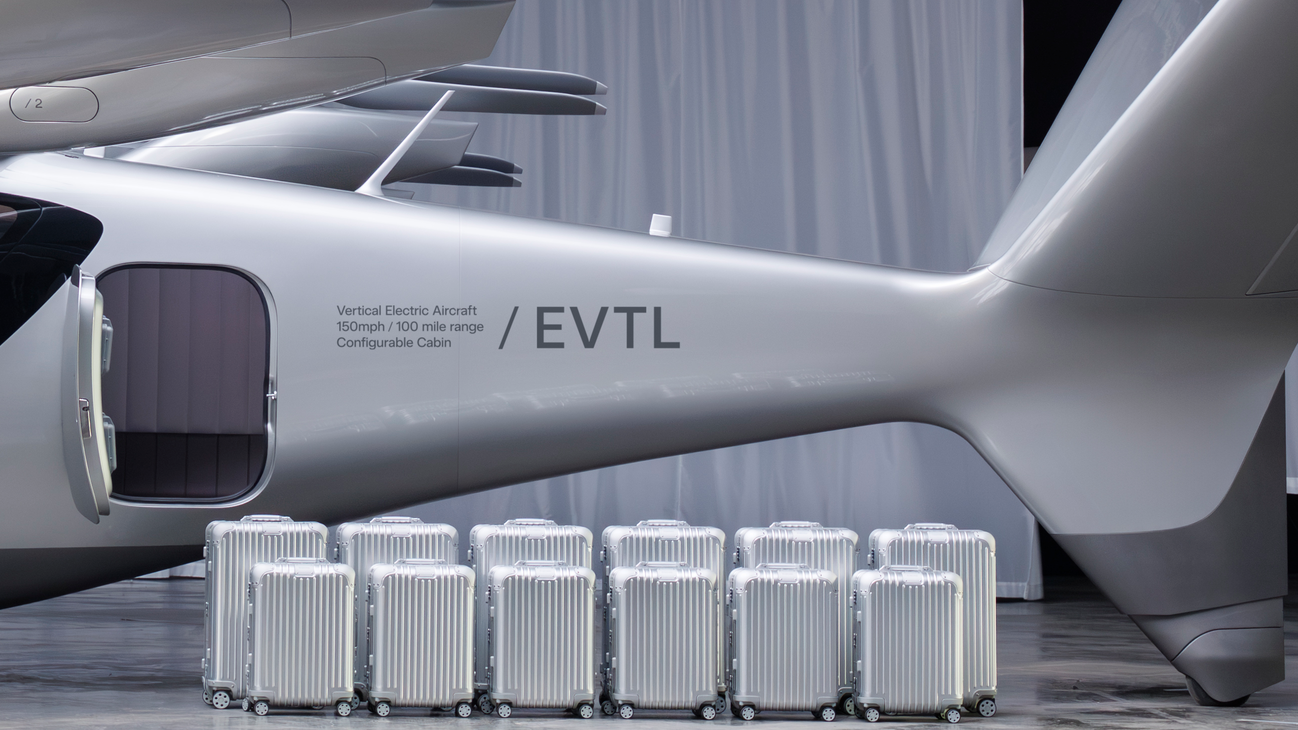 Vertical Aerospace’s Valo aircraft prototype, an electric flying taxi which the company hopes can get approval for commercial service in 2028