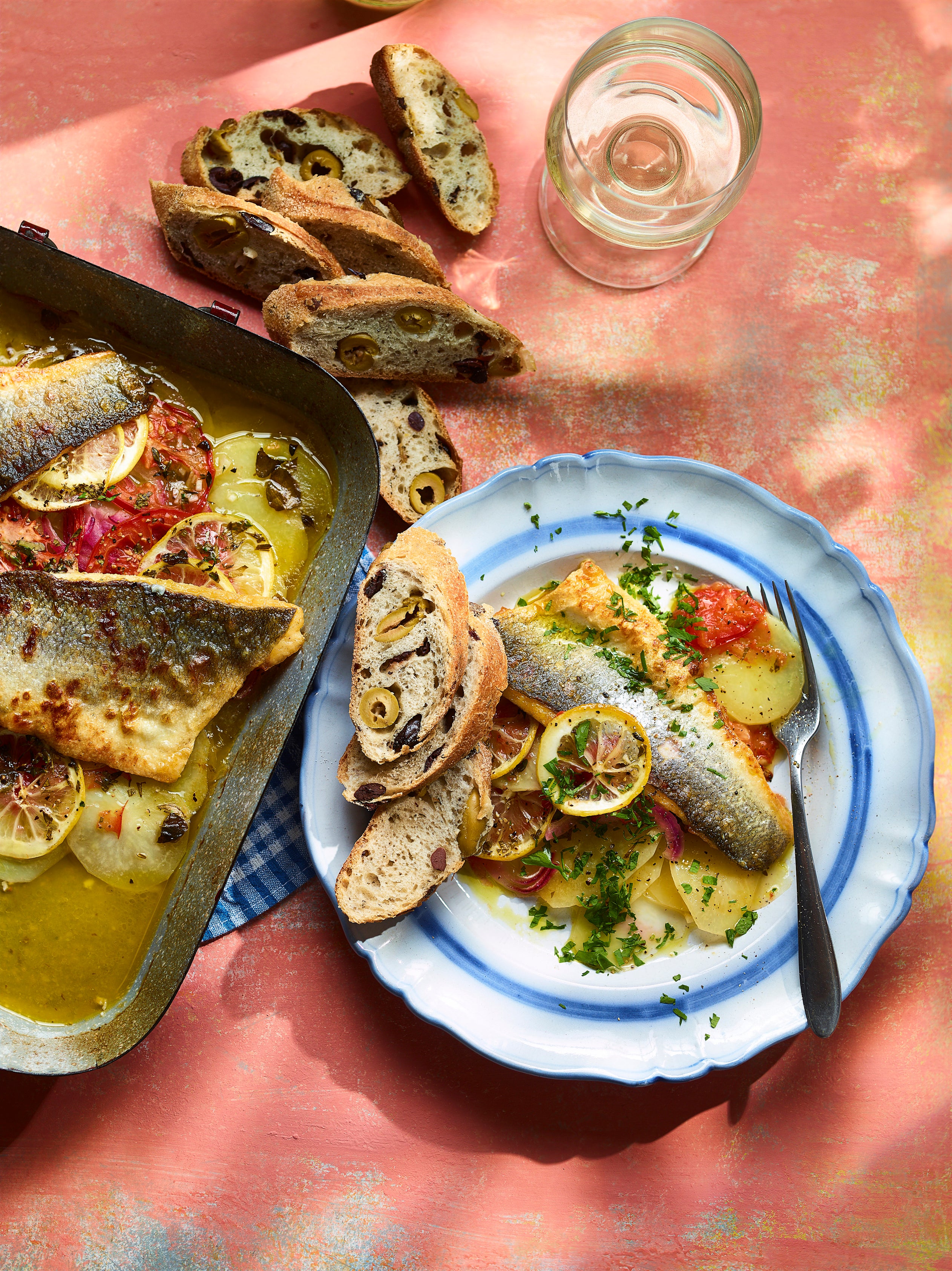 Ainsley Harriott’s sunlit fish bake offers a welcome escape from heavy winter cooking